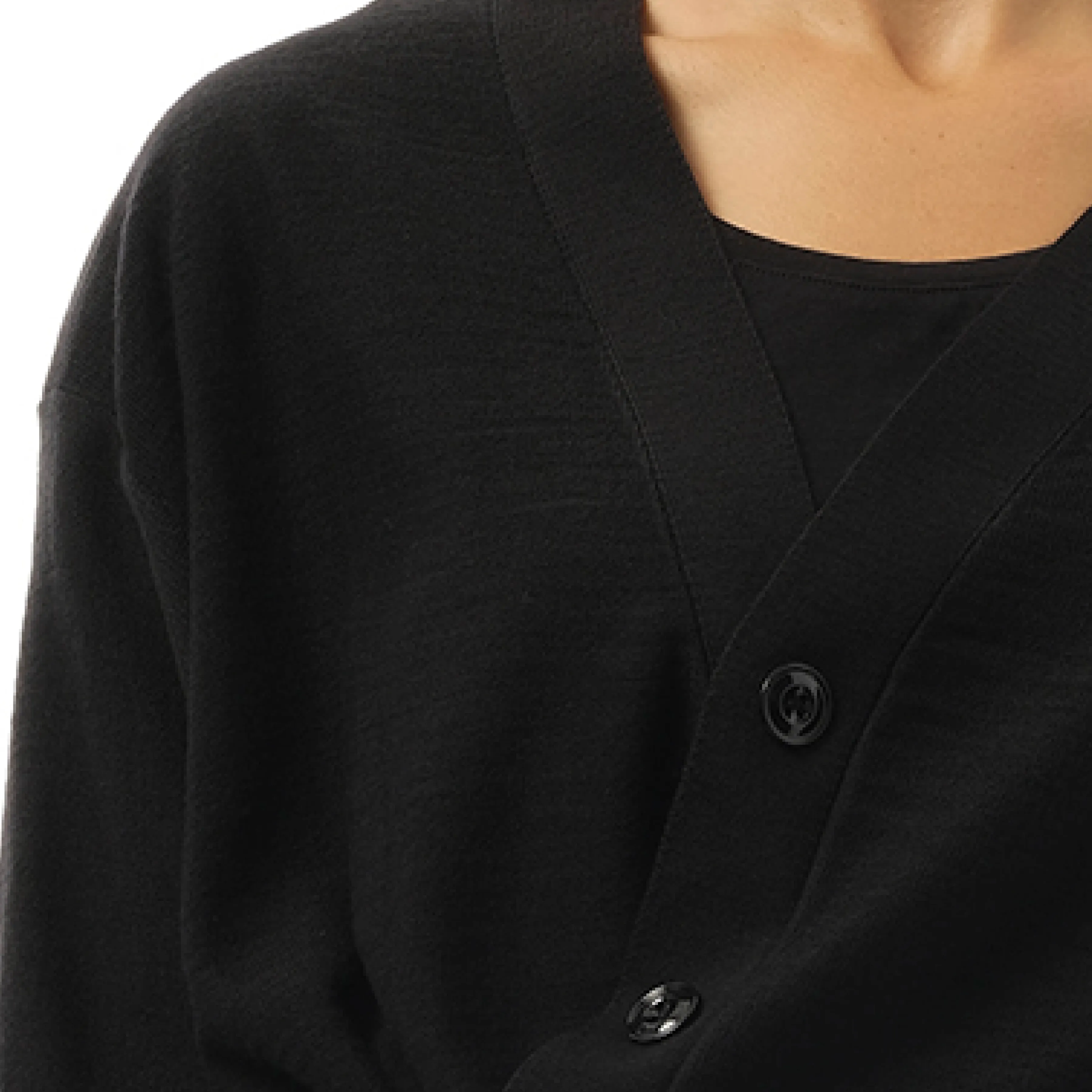 Relaxed Twisted Cardigan in Black sold by MARAIS product image thumbnail 3