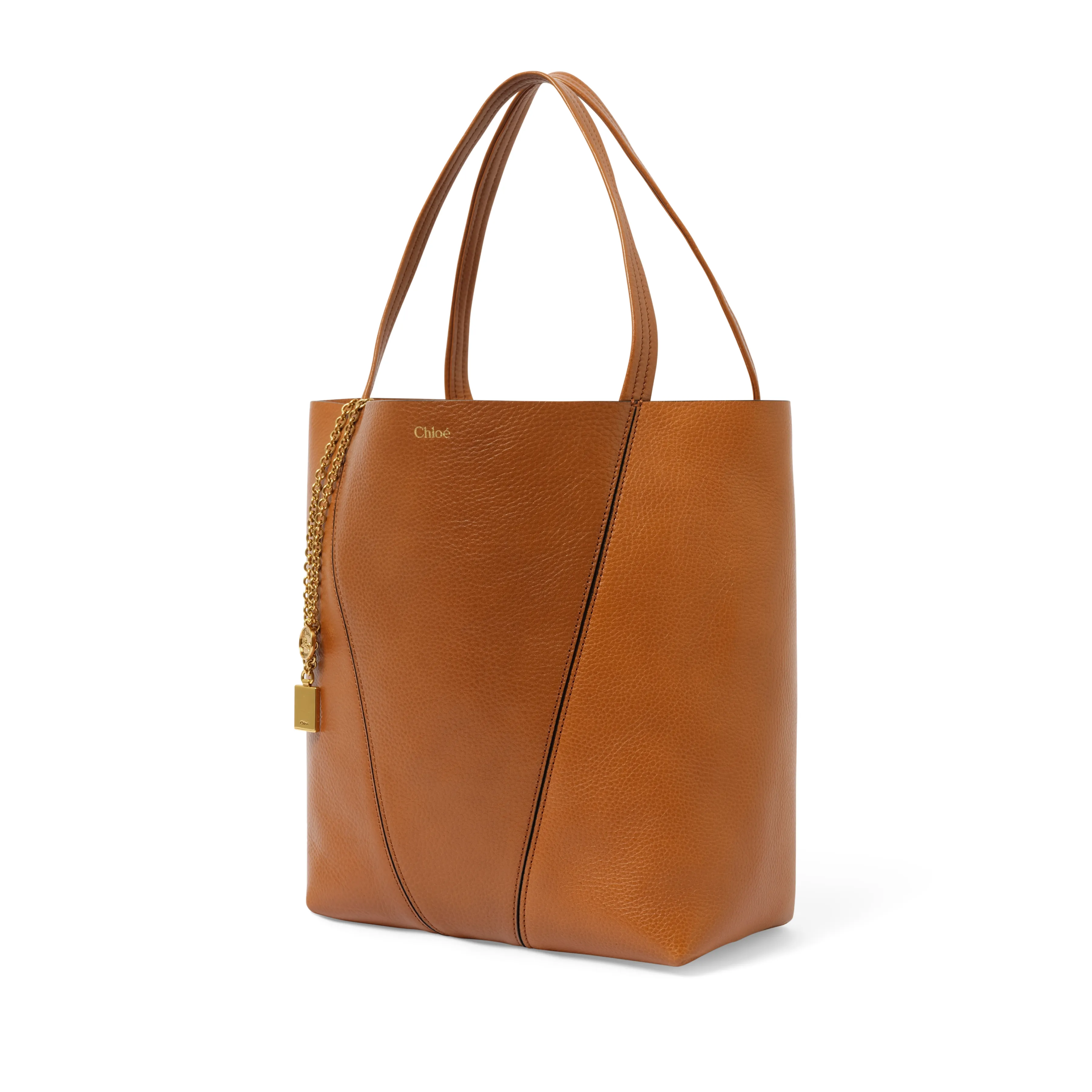 Chloe Spin Medium Tote Bag in Clay Brown sold by MARAIS product image thumbnail 2