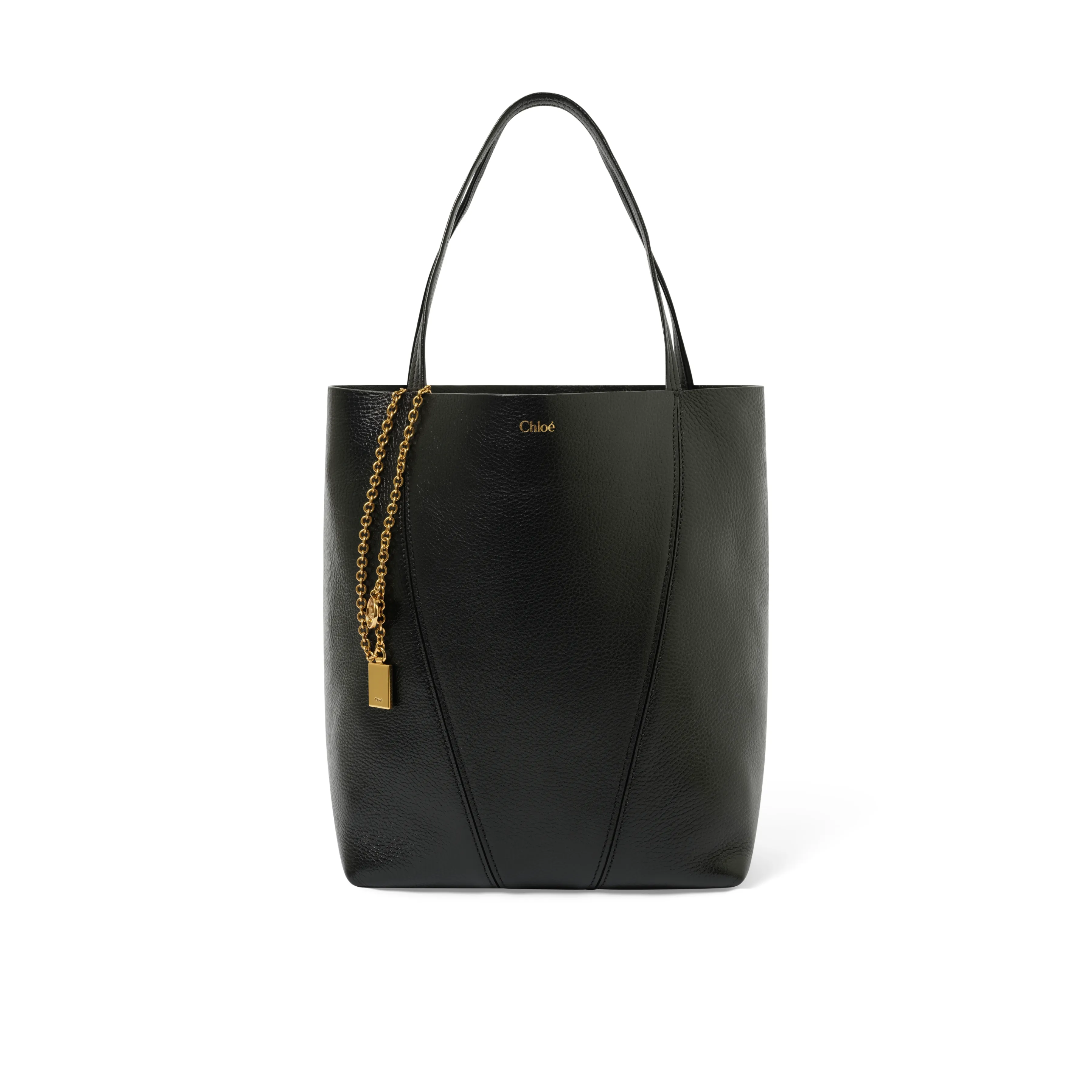 Chloe Spin Medium Tote Bag in Black sold by MARAIS