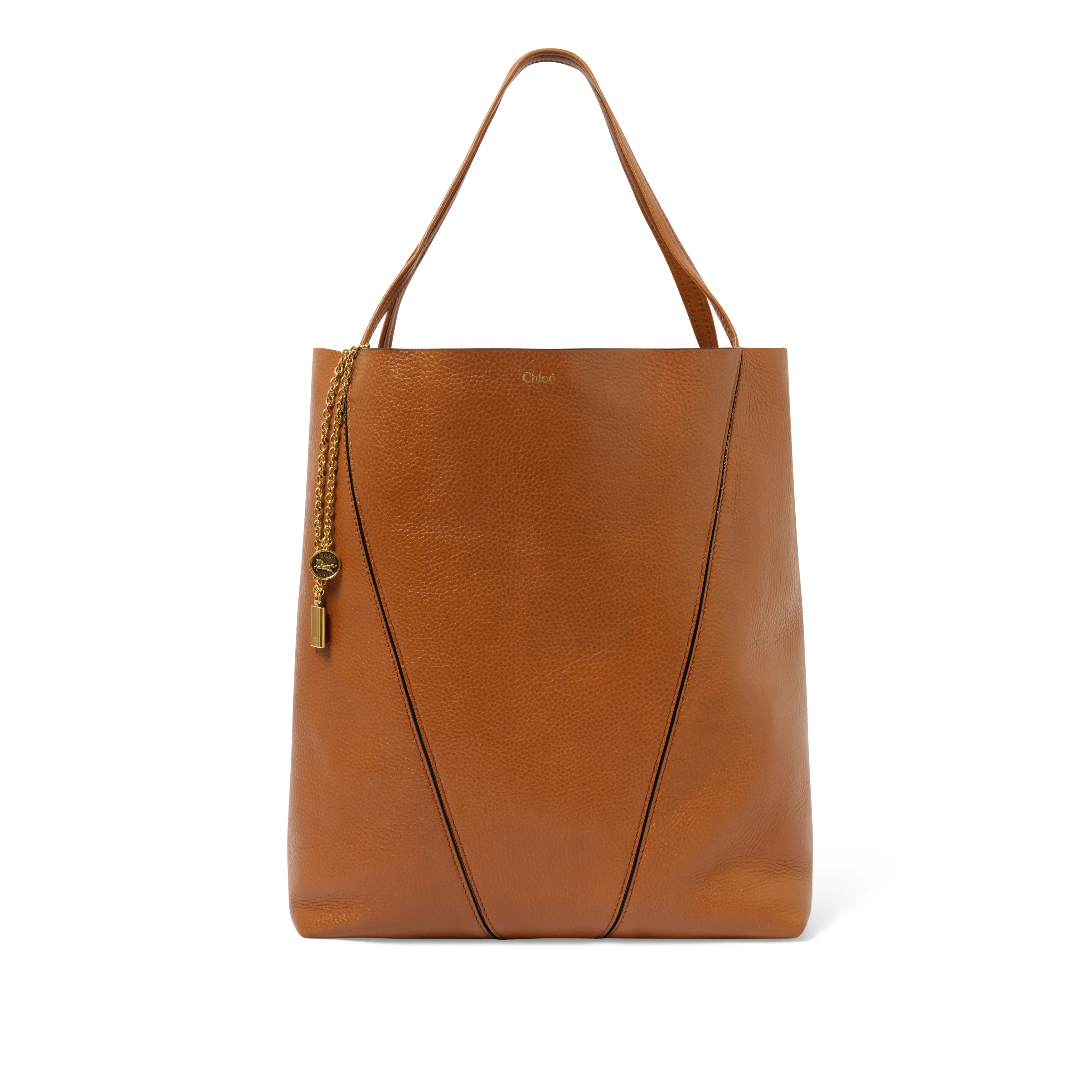 Chloe Spin Large Tote Bag in Clay Brown sold by MARAIS
