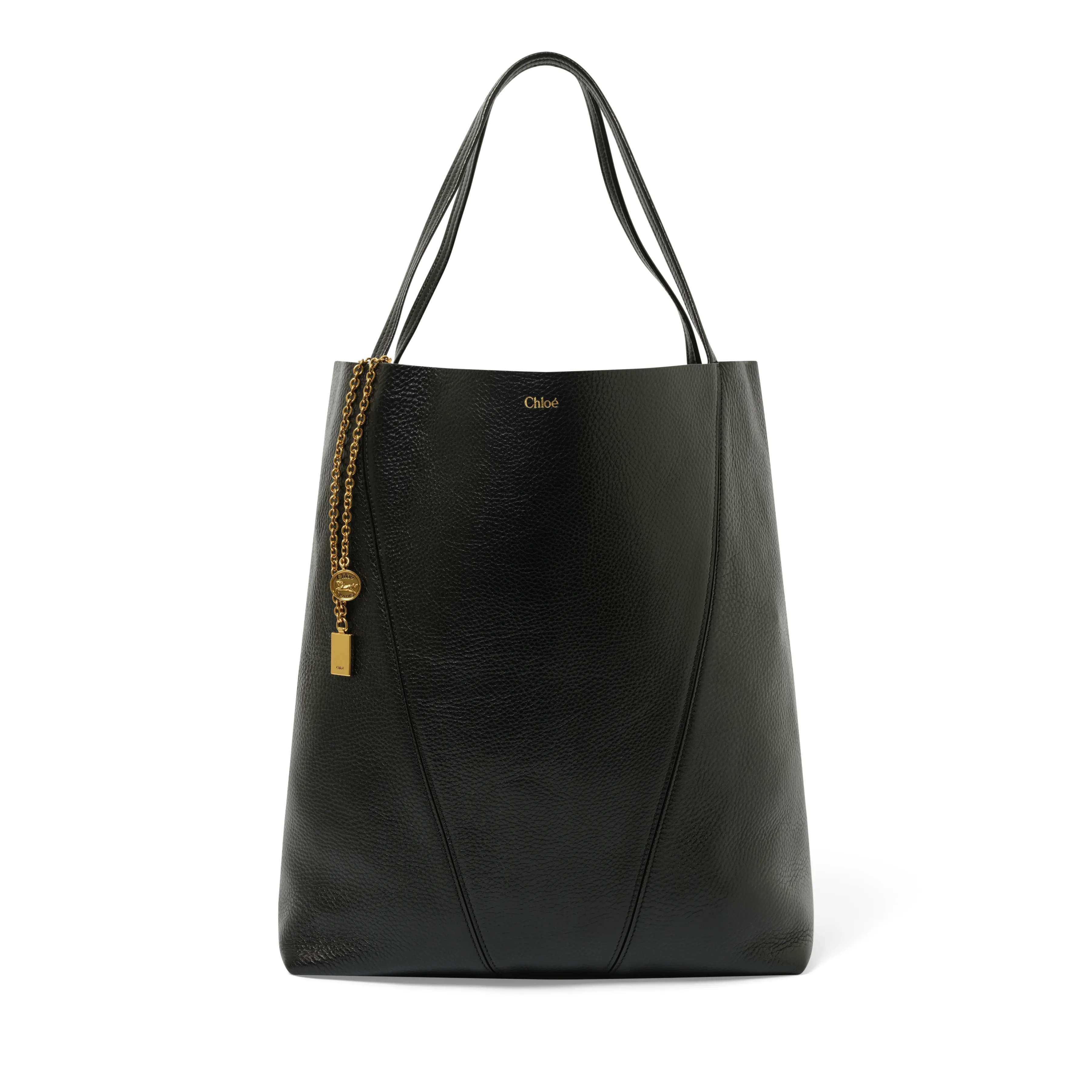 Chloe Spin Large Tote Bag in Black sold by MARAIS