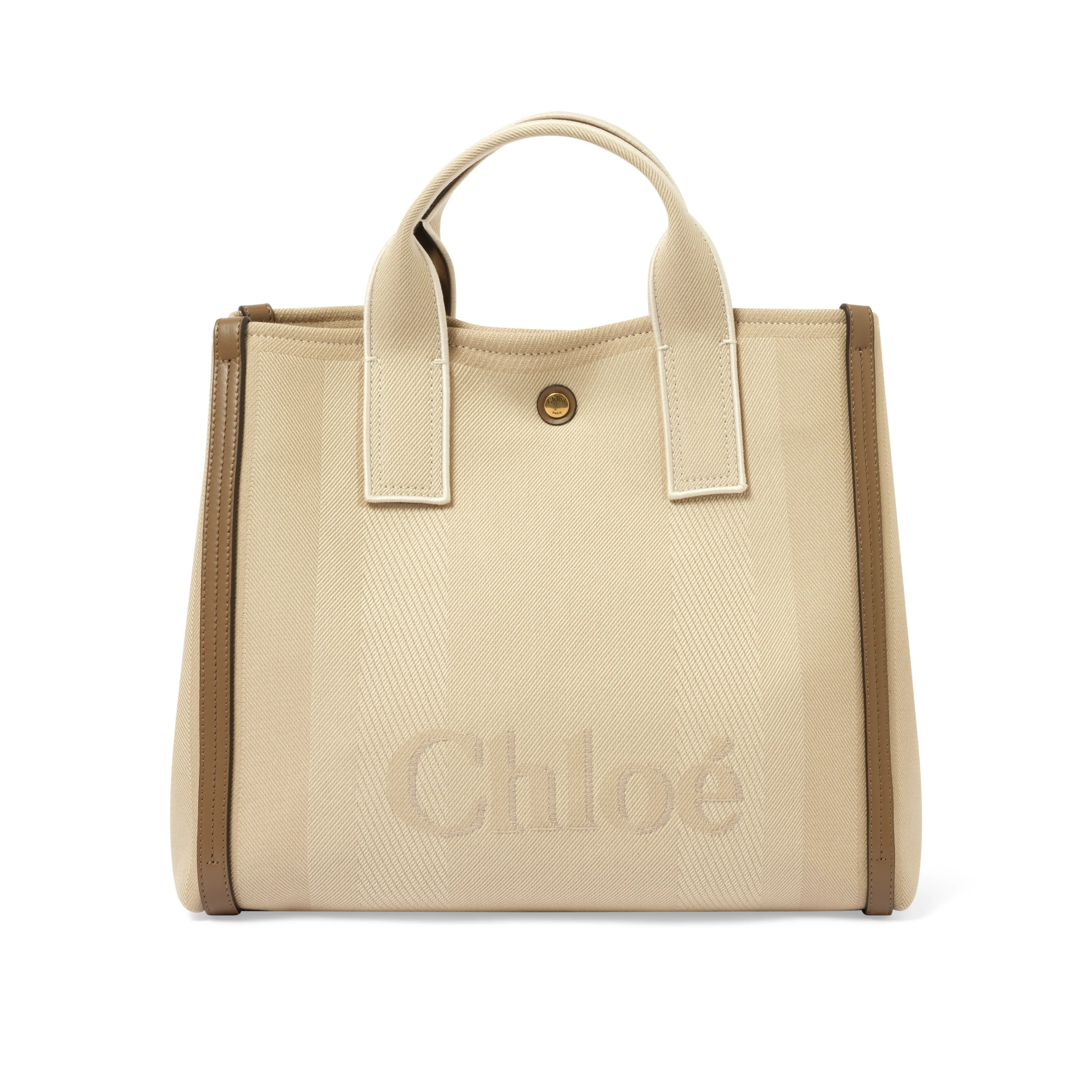 Chloe Carry Medium Tote Bag in Vegetal Beige sold by MARAIS