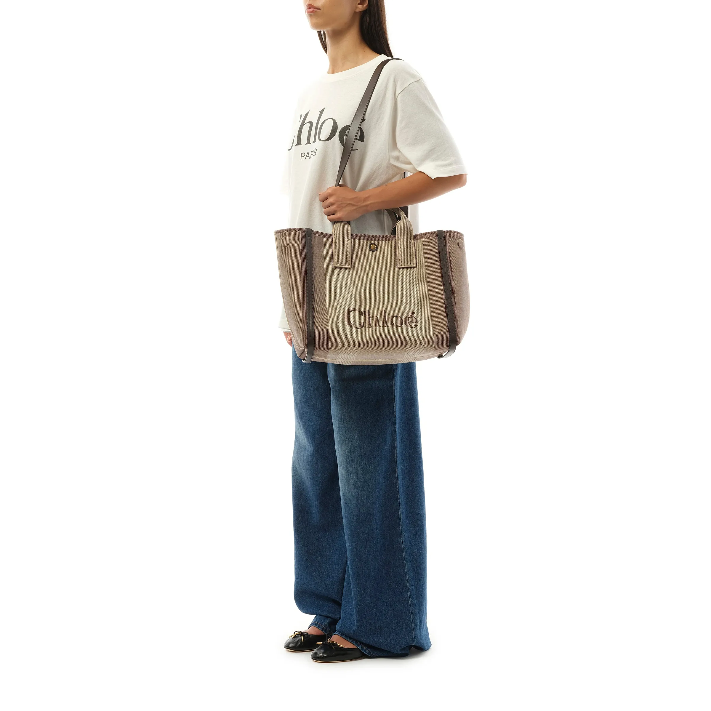 Chloe Carry Medium Tote Bag in Kohl Brown sold by MARAIS product image thumbnail 4