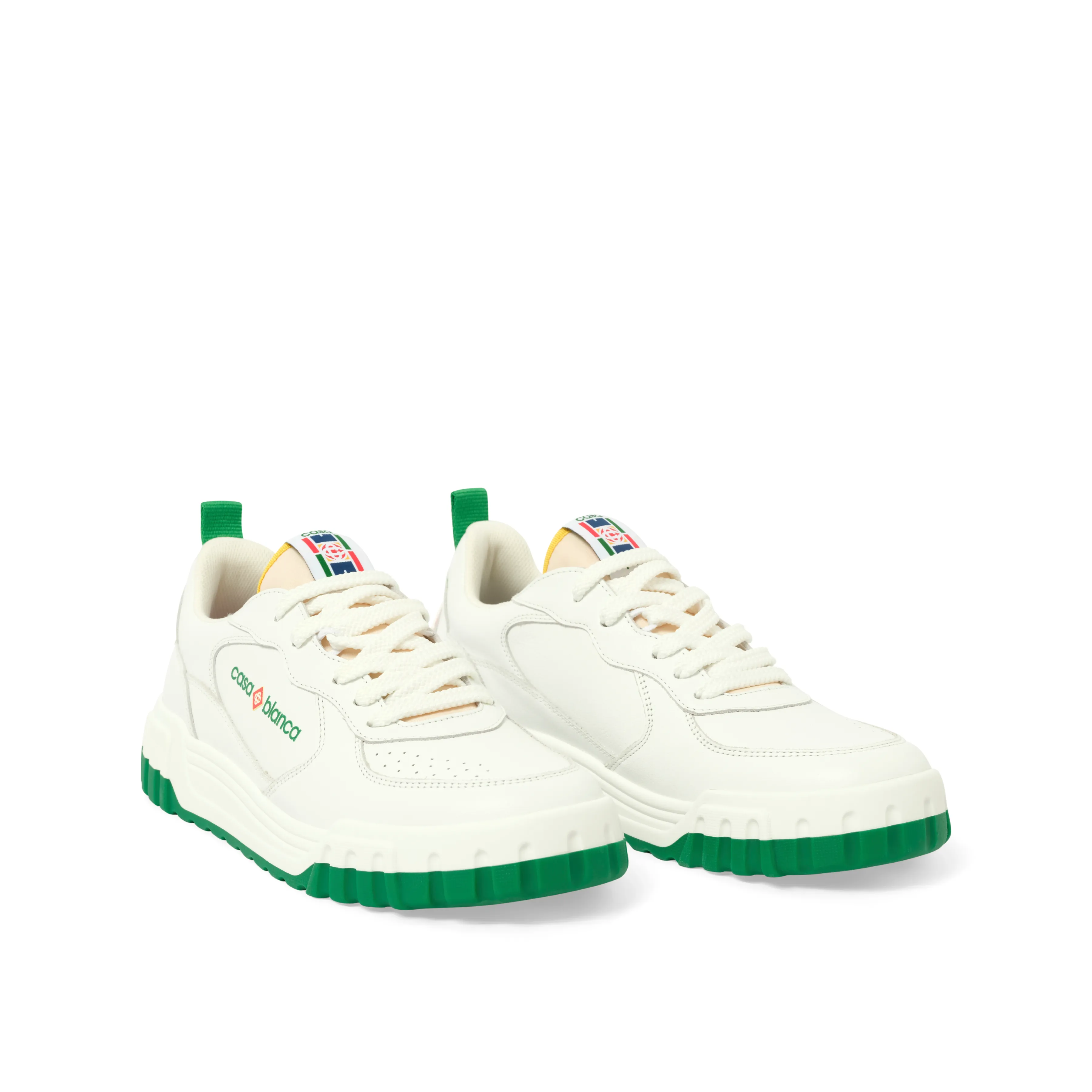 Court Sneaker in White/Green sold by MARAIS product image thumbnail 2