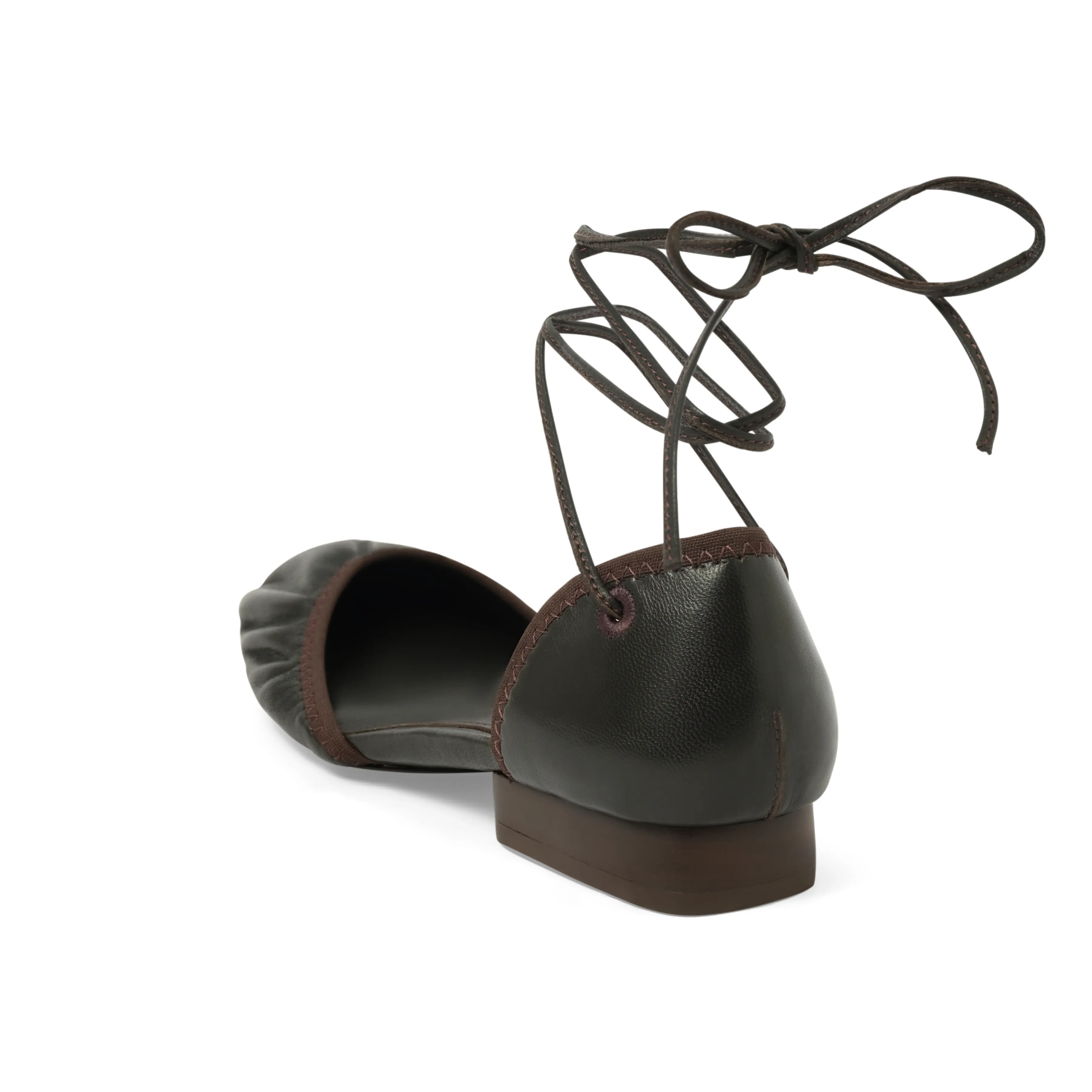 Micro Ballerina Flat in Dark Chocolate sold by MARAIS product image thumbnail 3