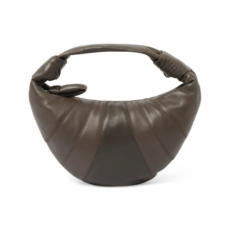 Mini Fortune Croissant Bag in Mink sold by MARAIS