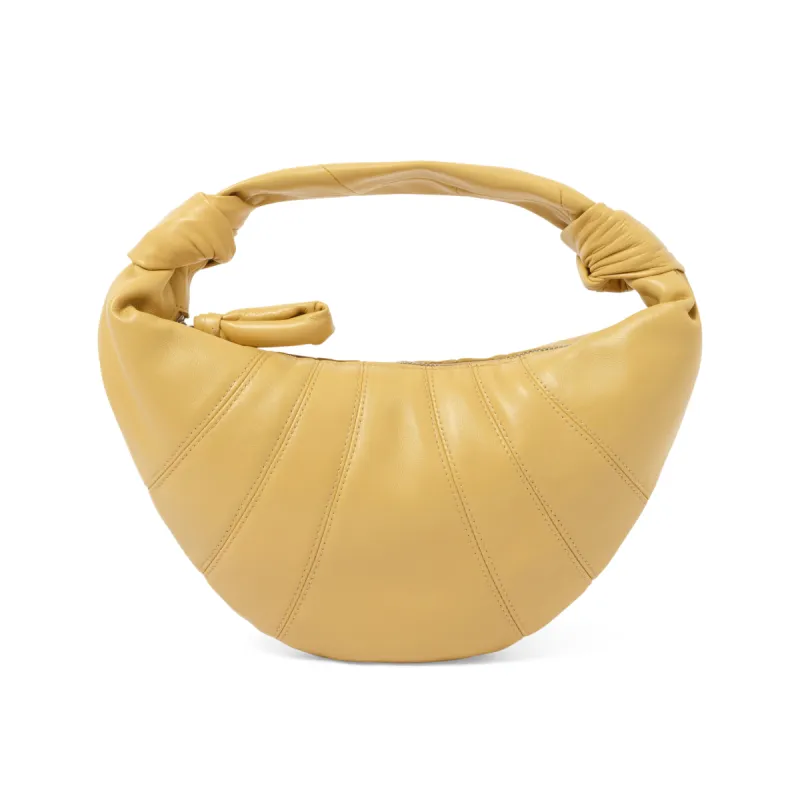 Mini Fortune Croissant Bag in Ginger sold by MARAIS