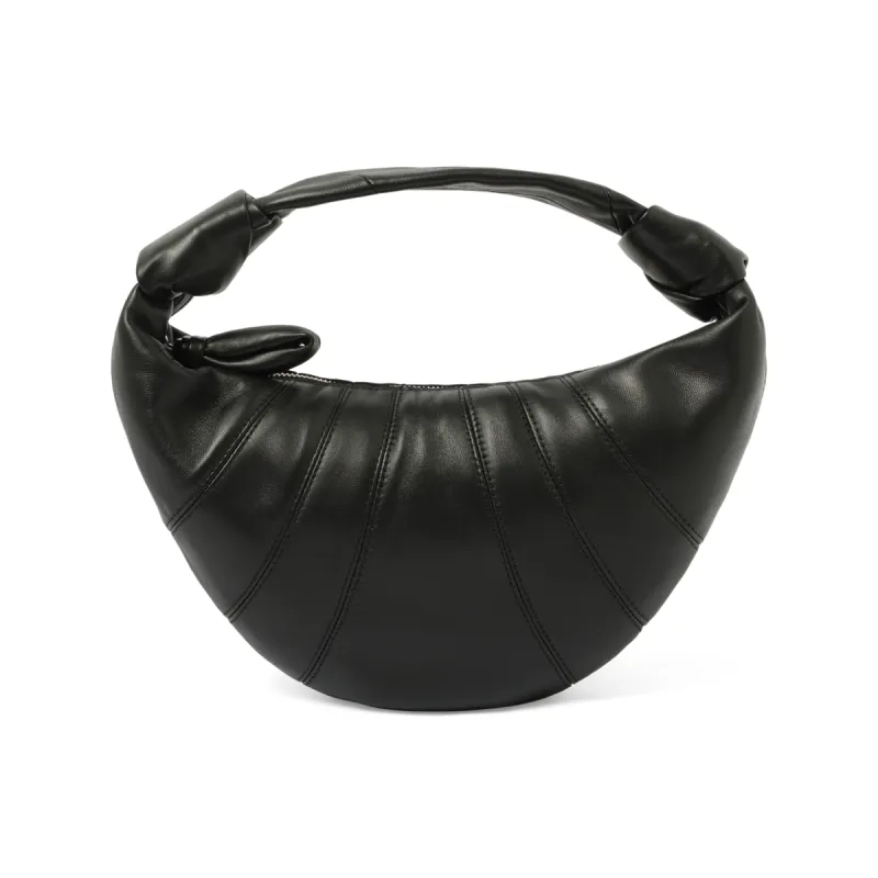 Mini Fortune Croissant Bag in Black sold by MARAIS