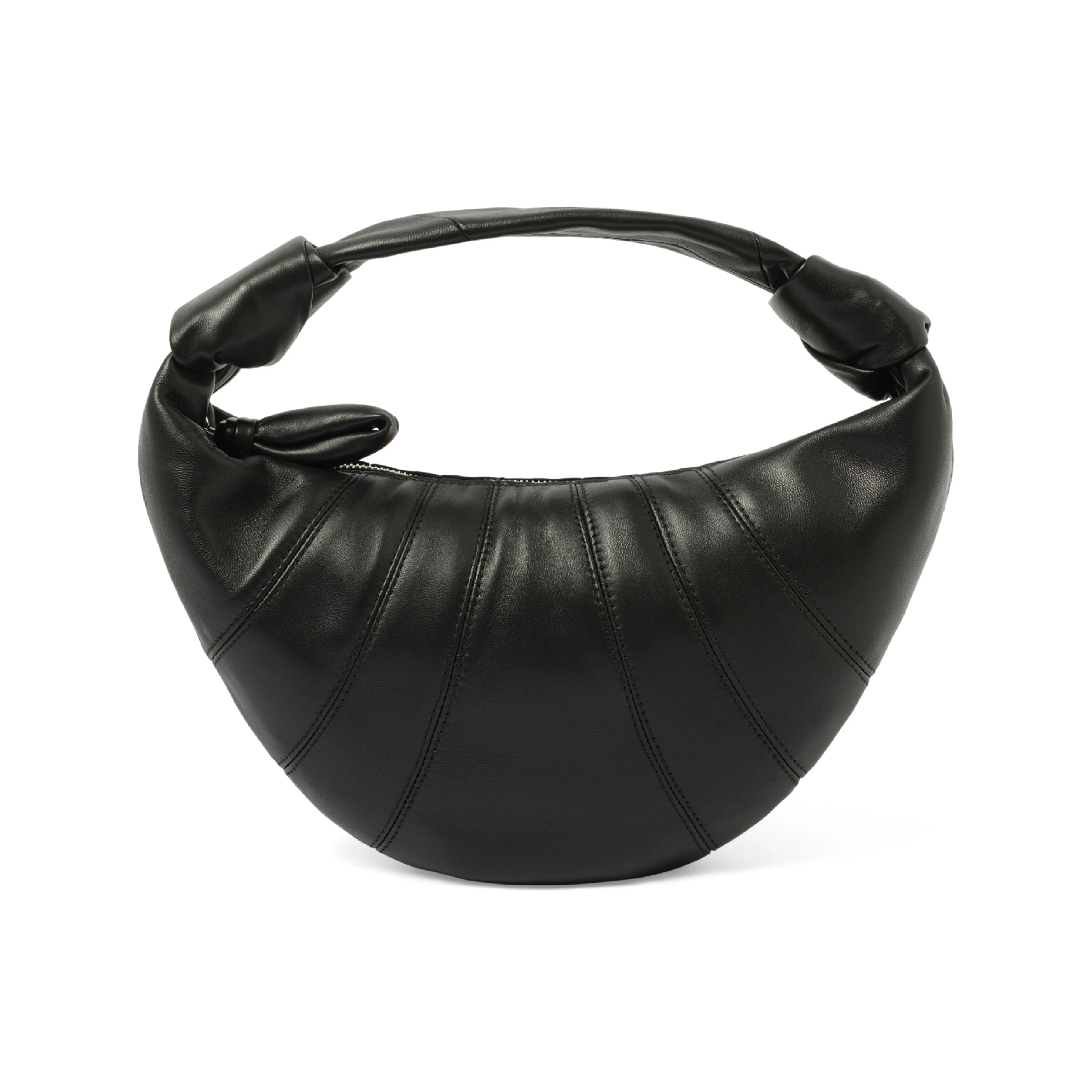 Mini Fortune Croissant Bag in Black sold by MARAIS