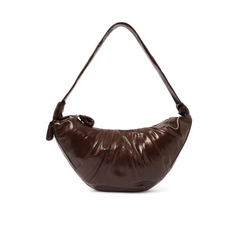 Large Croissant Bag in Chocolate Fondant sold by MARAIS