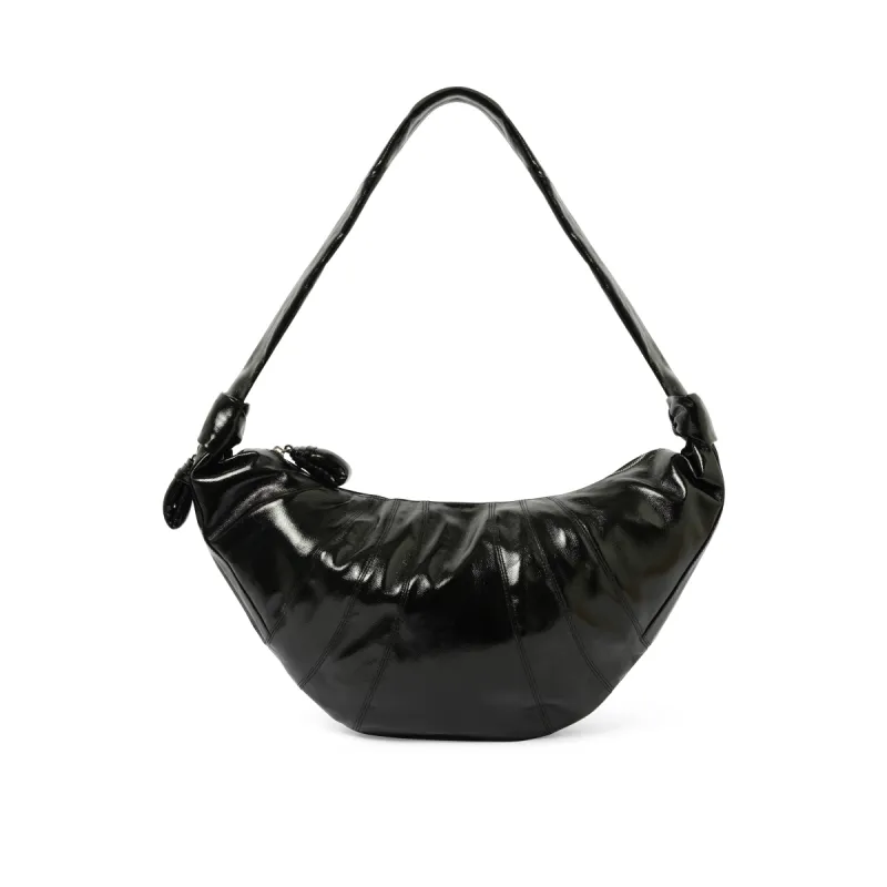 Large Croissant Bag in Black sold by MARAIS