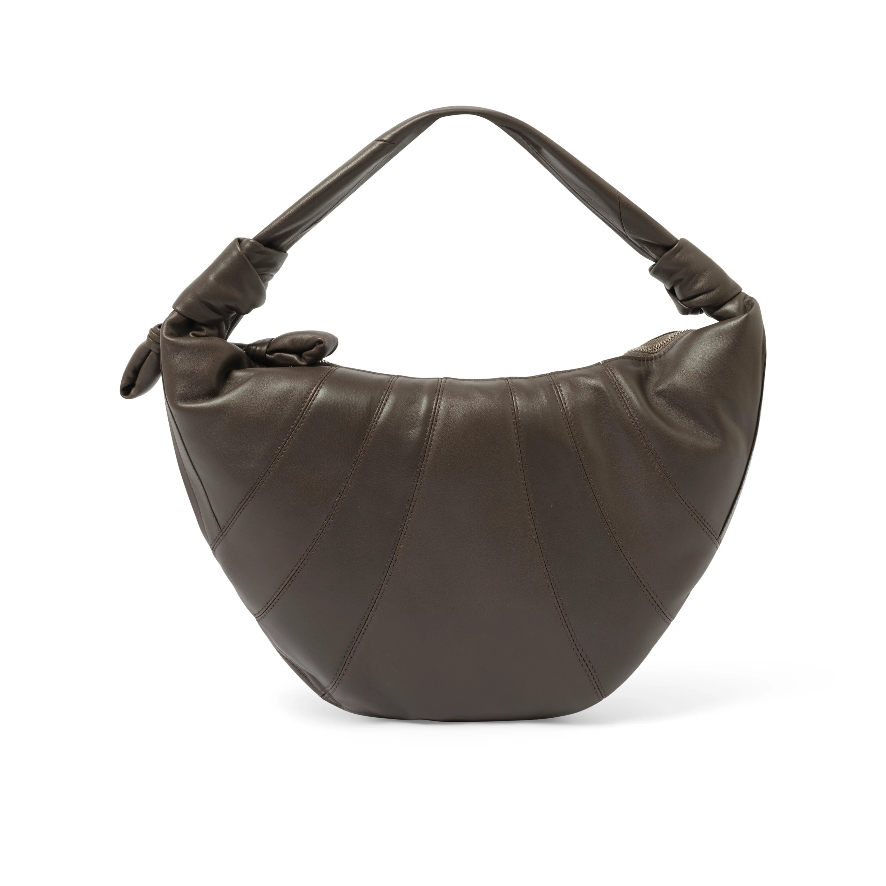 Fortune Croissant Bag in Mink sold by MARAIS