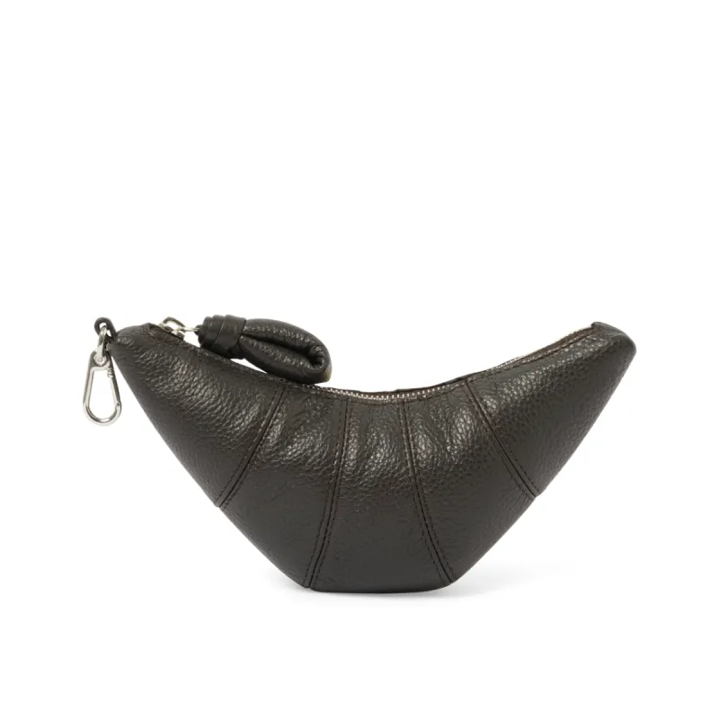 Crossbody Croissant Coin Purse in Dark Chocolate sold by MARAIS