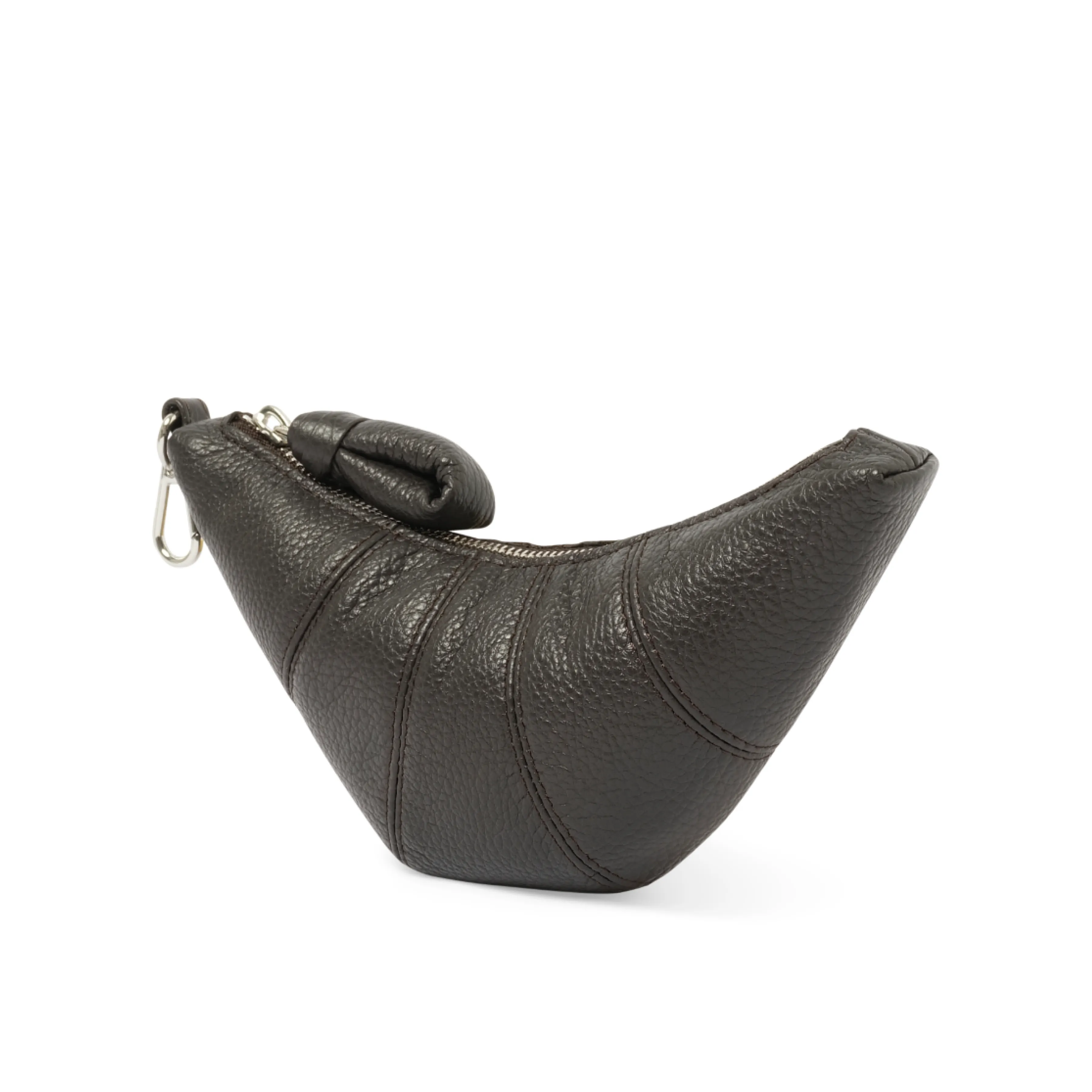 Crossbody Croissant Coin Purse in Dark Chocolate sold by MARAIS product image thumbnail 2