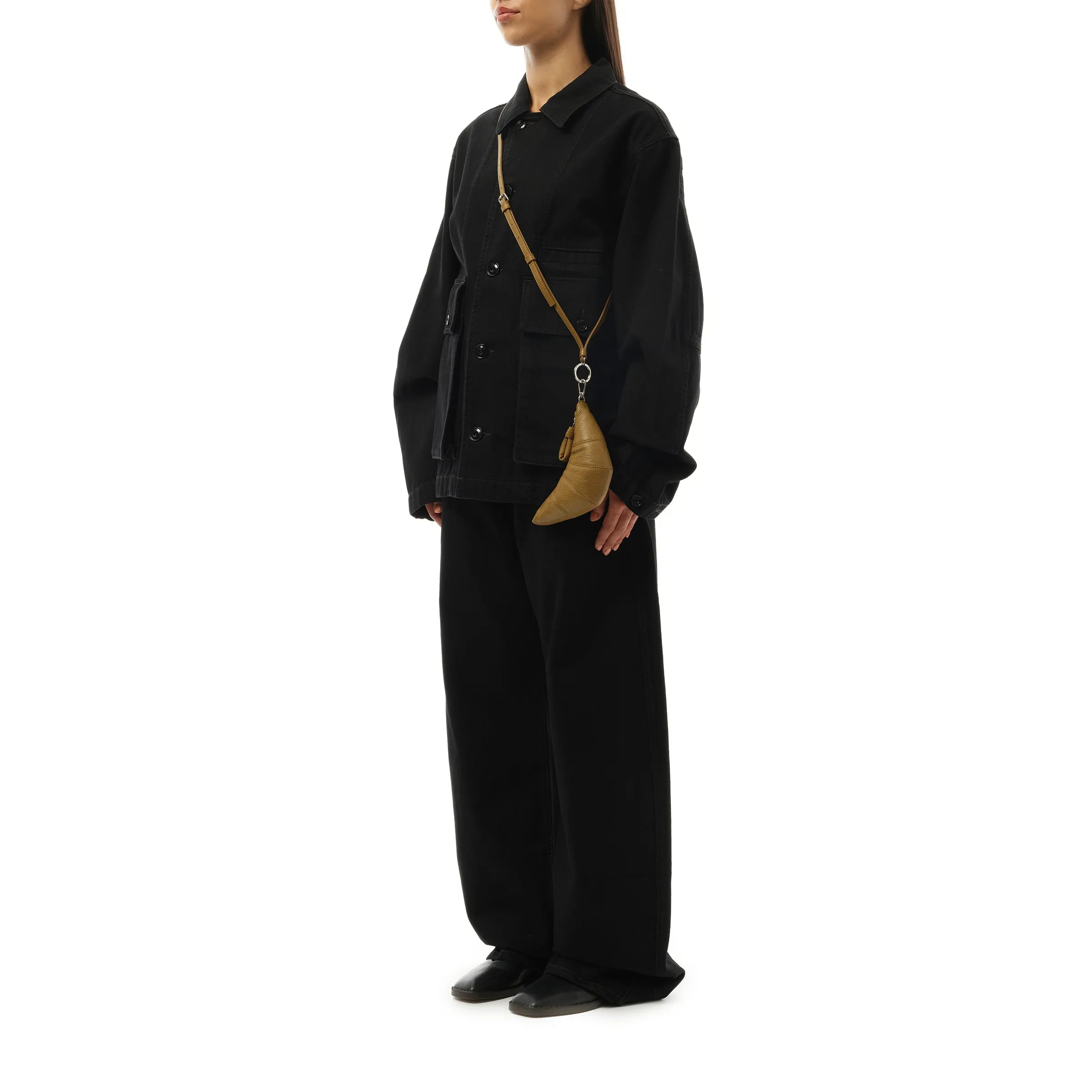 Crossbody Croissant Coin Purse in Bronze Khaki sold by MARAIS product image thumbnail 4