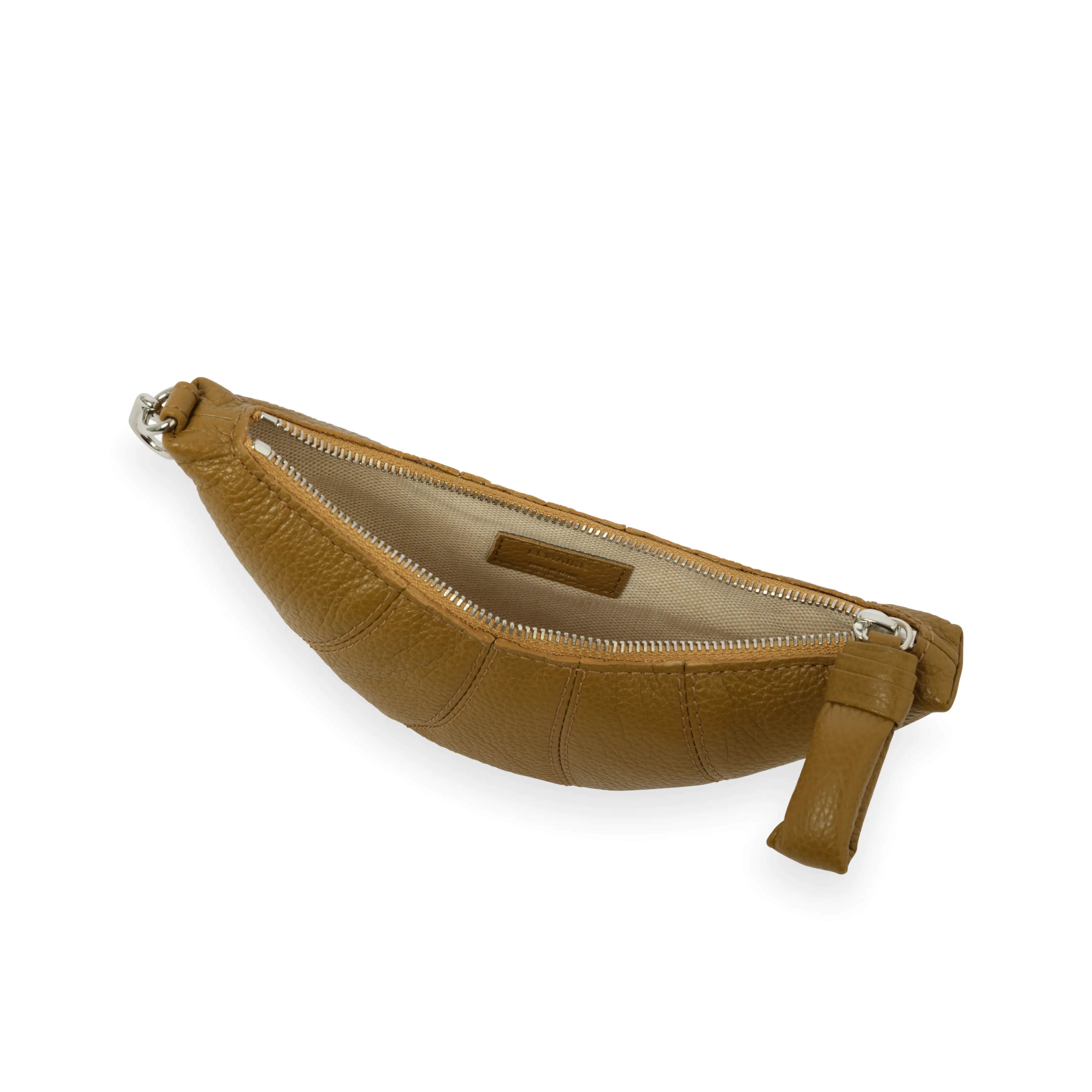 Crossbody Croissant Coin Purse in Bronze Khaki sold by MARAIS product image thumbnail 3