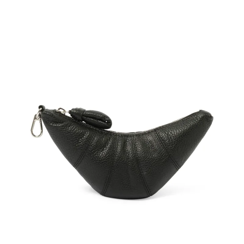 Crossbody Croissant Coin Purse in Black sold by MARAIS