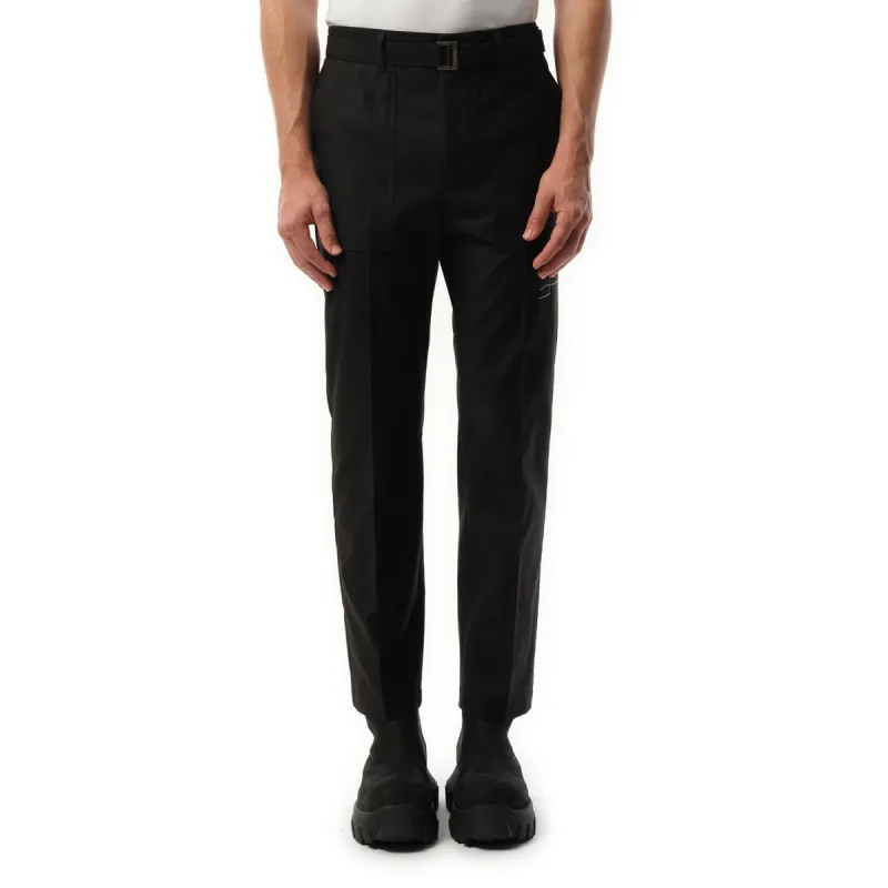WTAPS Cotton Back Satin Pants in Black sold by MARAIS