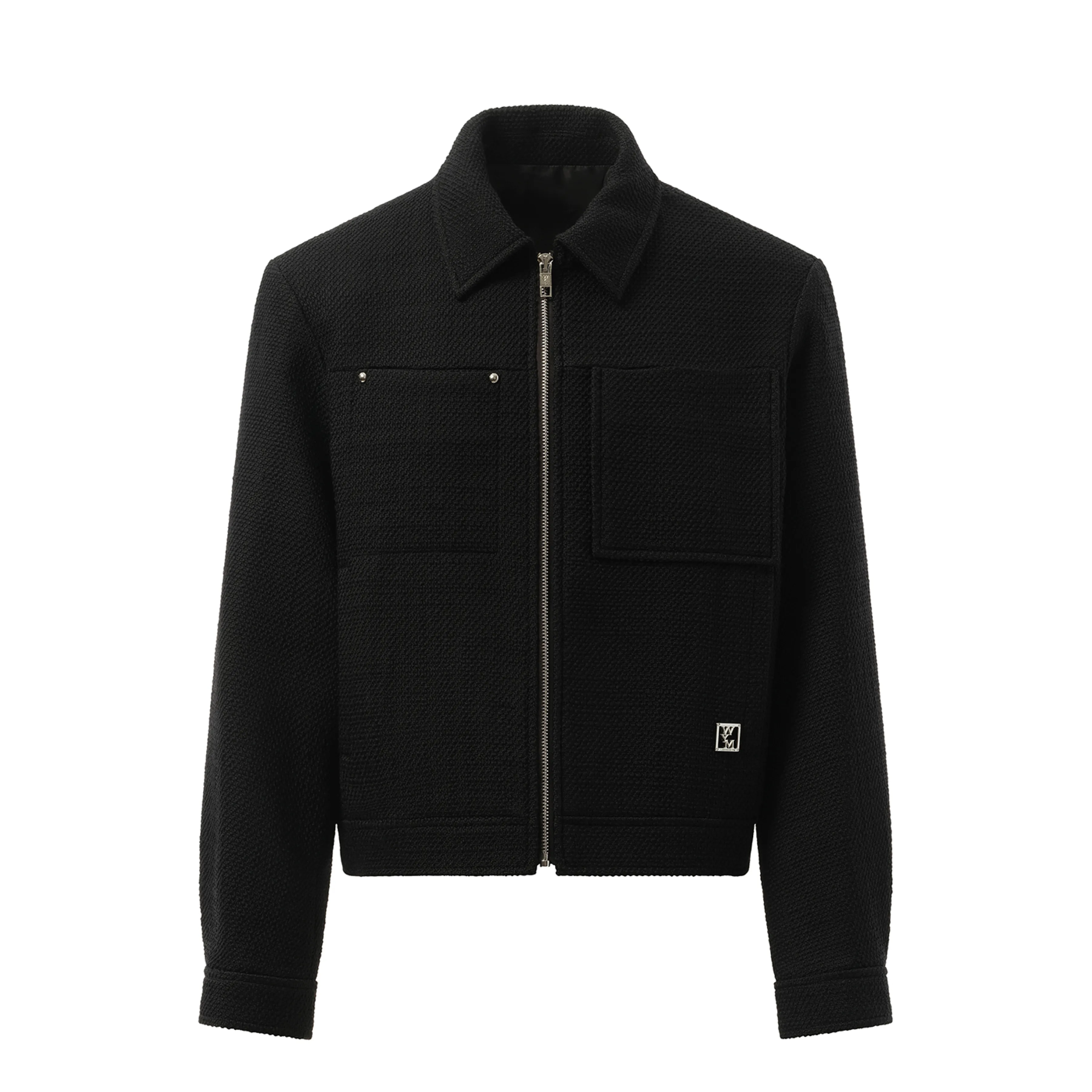 Wool Zip Blouson in Black sold by MARAIS product image thumbnail 2