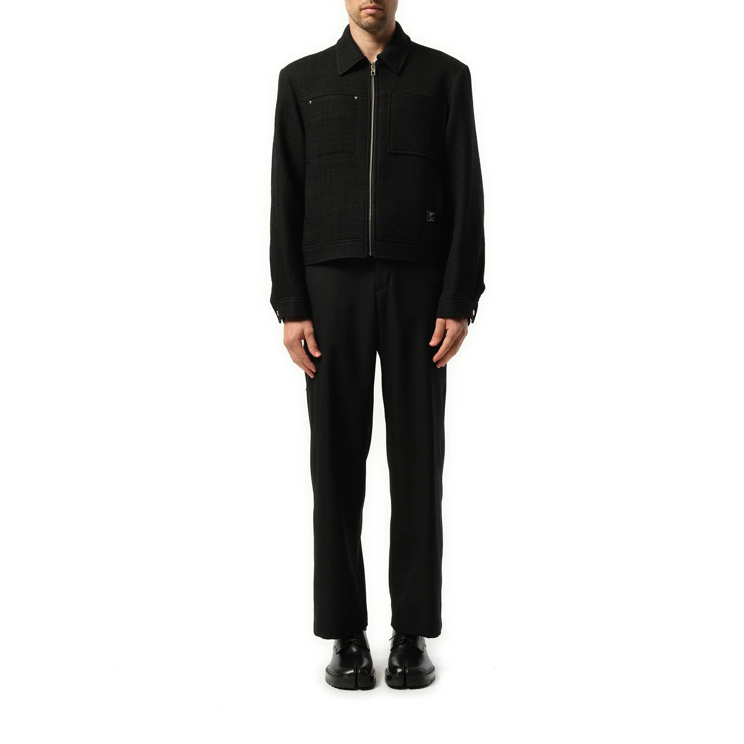 Wool Zip Blouson in Black sold by MARAIS product image thumbnail 4