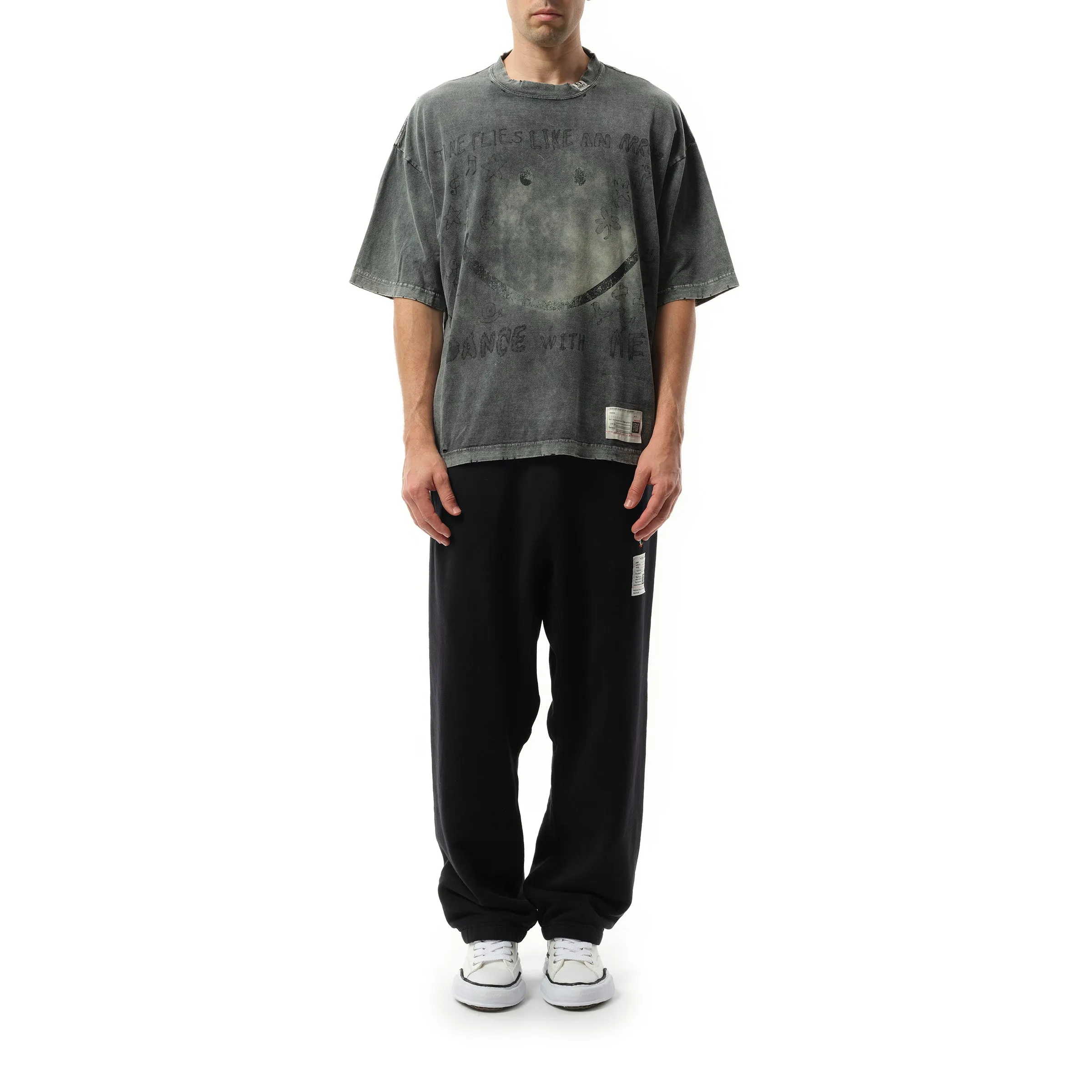 Bleached T-Shirt in Black sold by MARAIS product image thumbnail 4