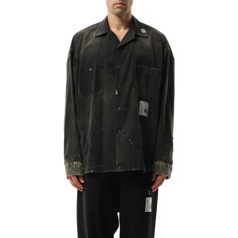Vintage Like Corduroy Shirt in Black sold by MARAIS