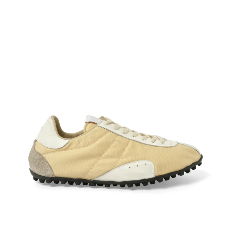 Sprinters Low Top Sneaker in Yellow/White/Antique White sold by MARAIS