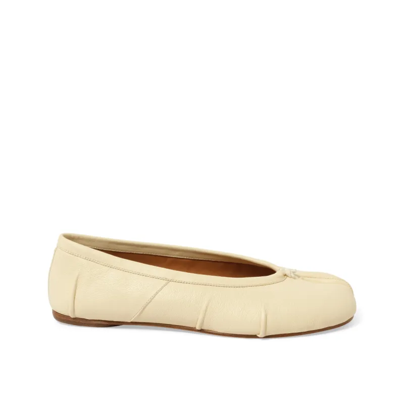 New Tabi Ballerina in White sold by MARAIS