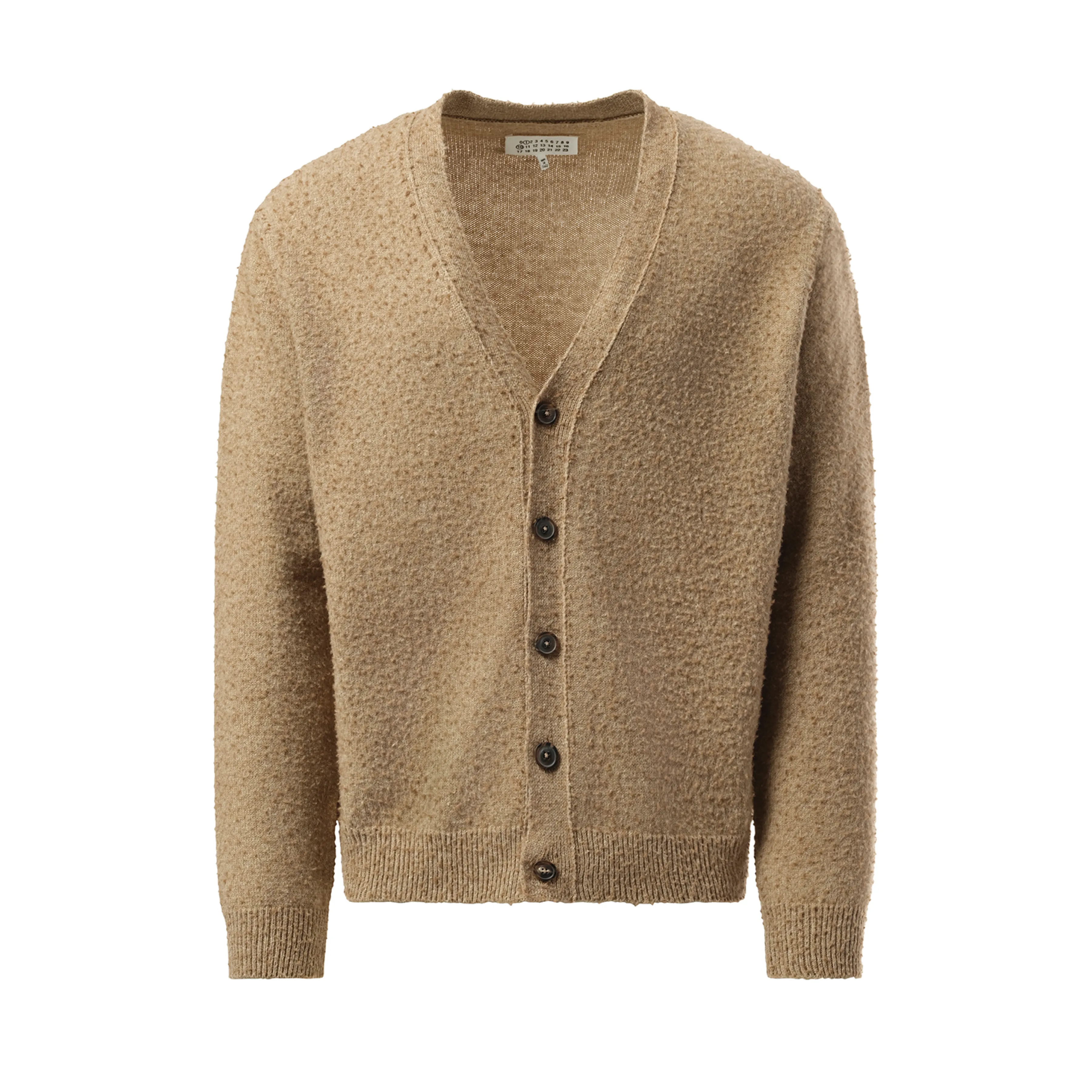 Wool Cardigan in Walnut sold by MARAIS product image thumbnail 2