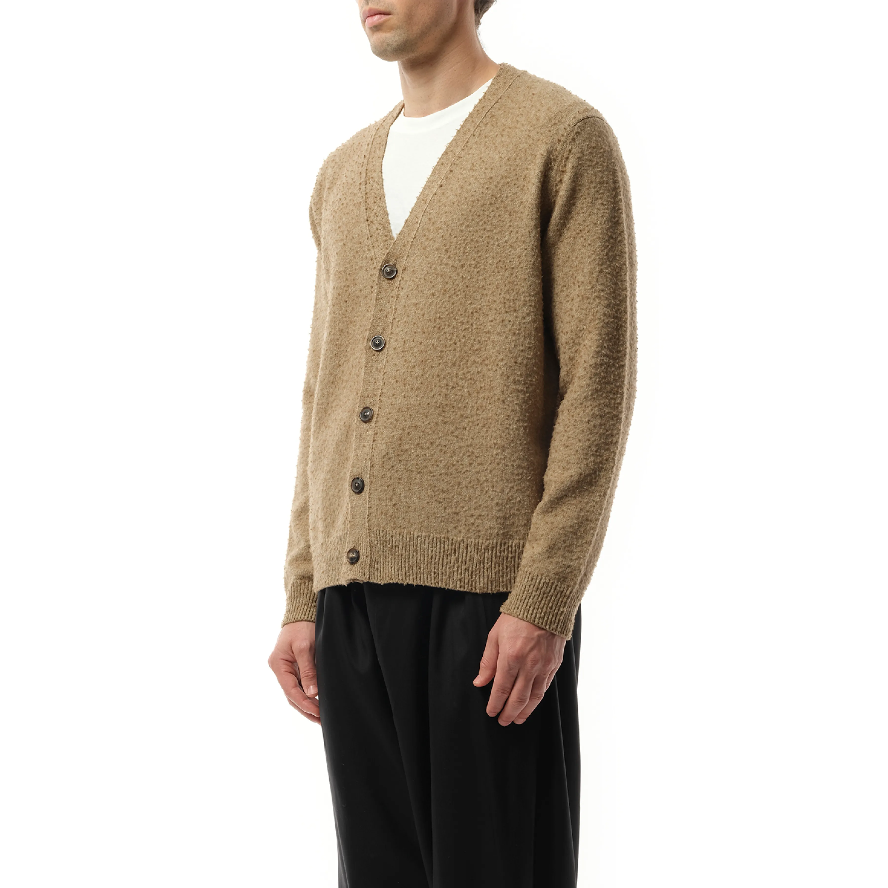 Wool Cardigan in Walnut sold by MARAIS product image thumbnail 5