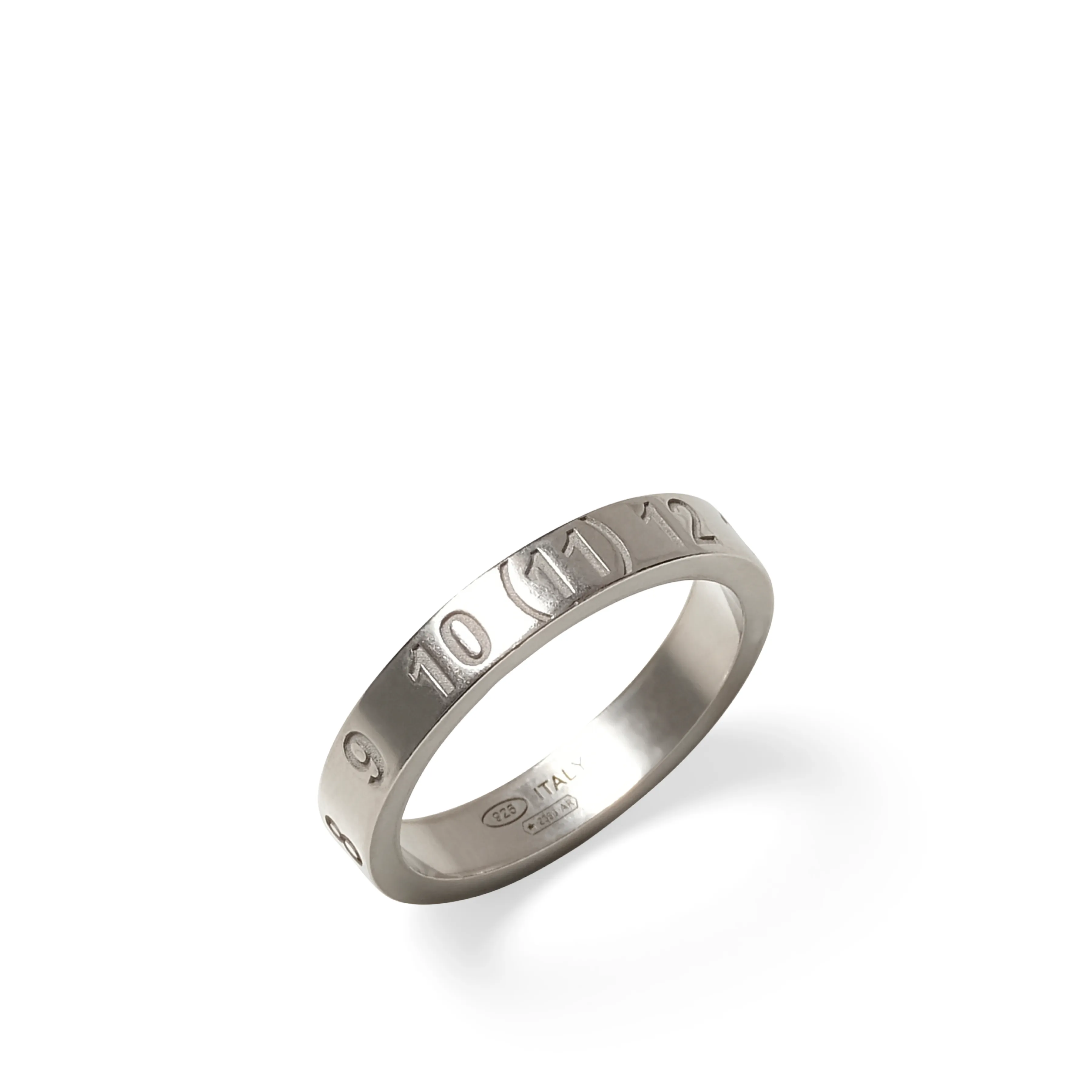 Numerical 4mm Ring in Silver sold by MARAIS product image thumbnail 2