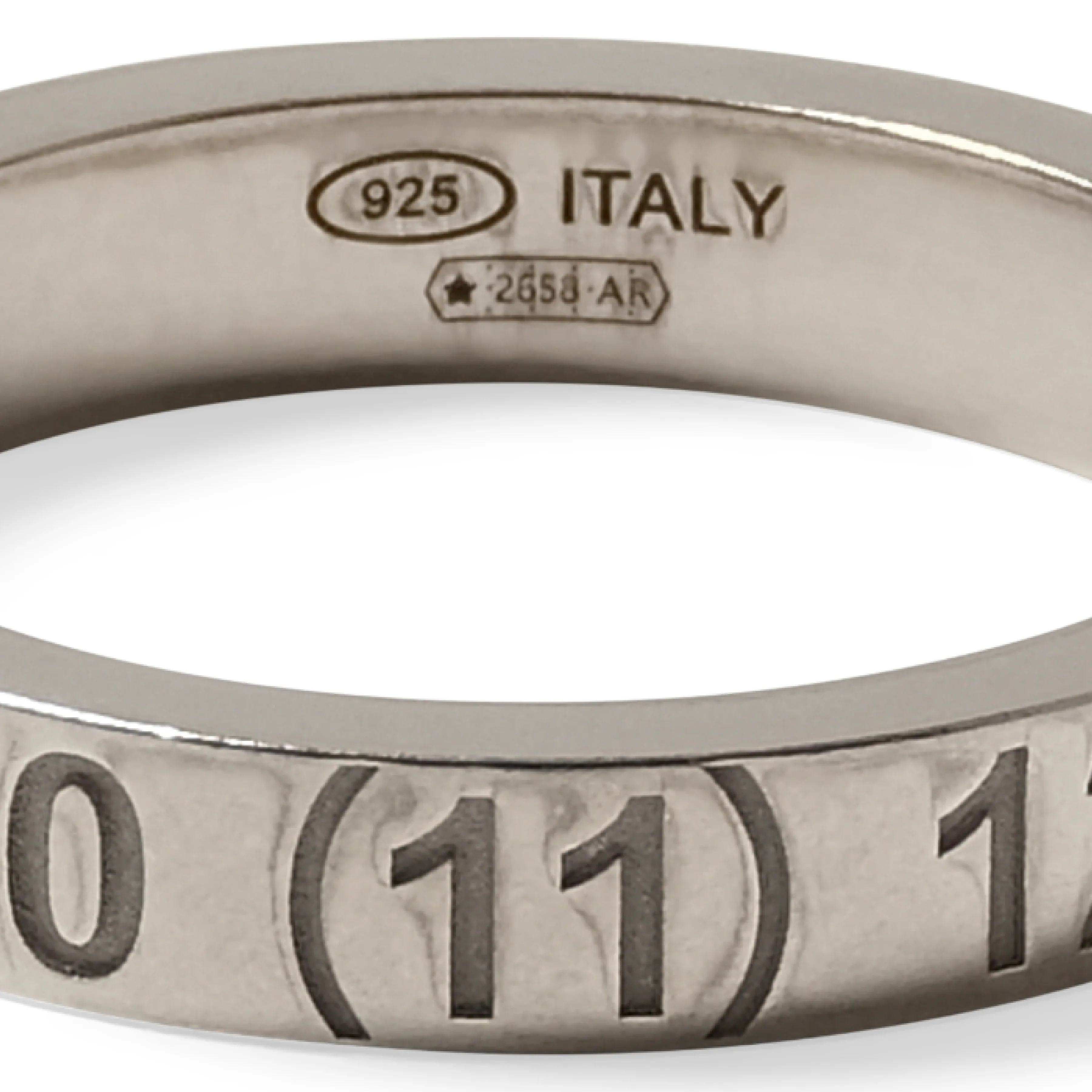 Numerical 4mm Ring in Silver sold by MARAIS product image thumbnail 3