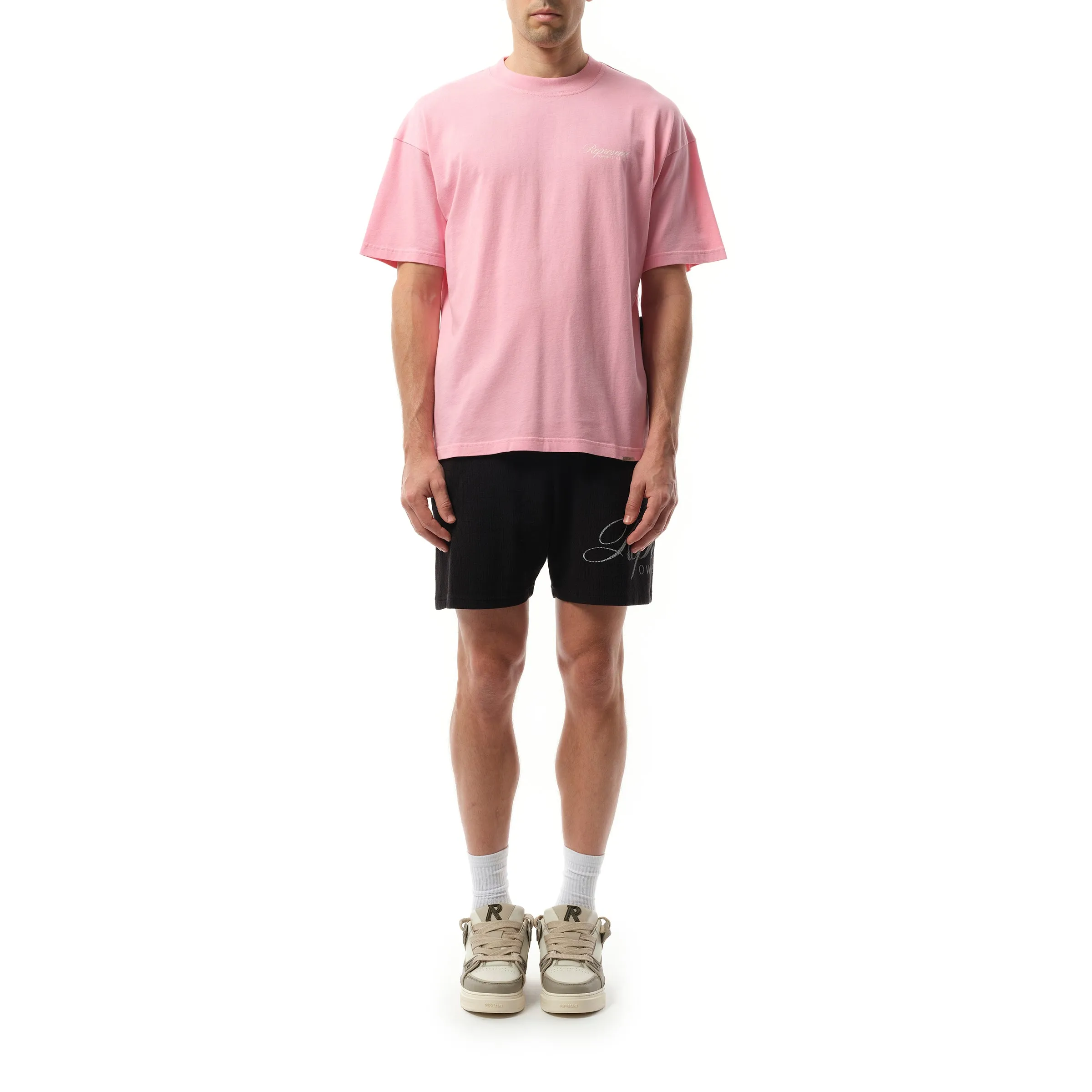 Represent Owners Club Script T-Shirt in Pink sold by MARAIS product image thumbnail 4