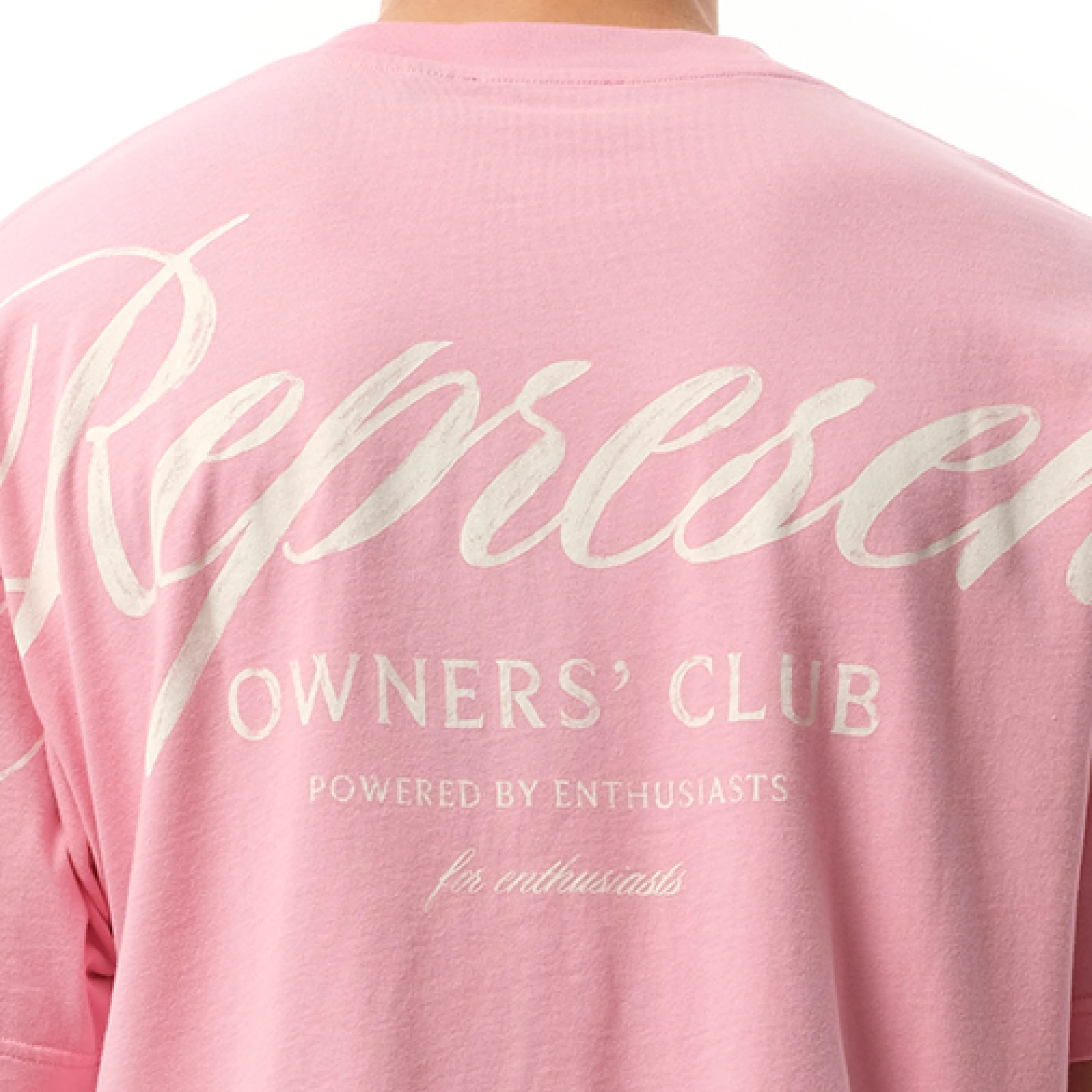 Represent Owners Club Script T-Shirt in Pink sold by MARAIS product image thumbnail 3