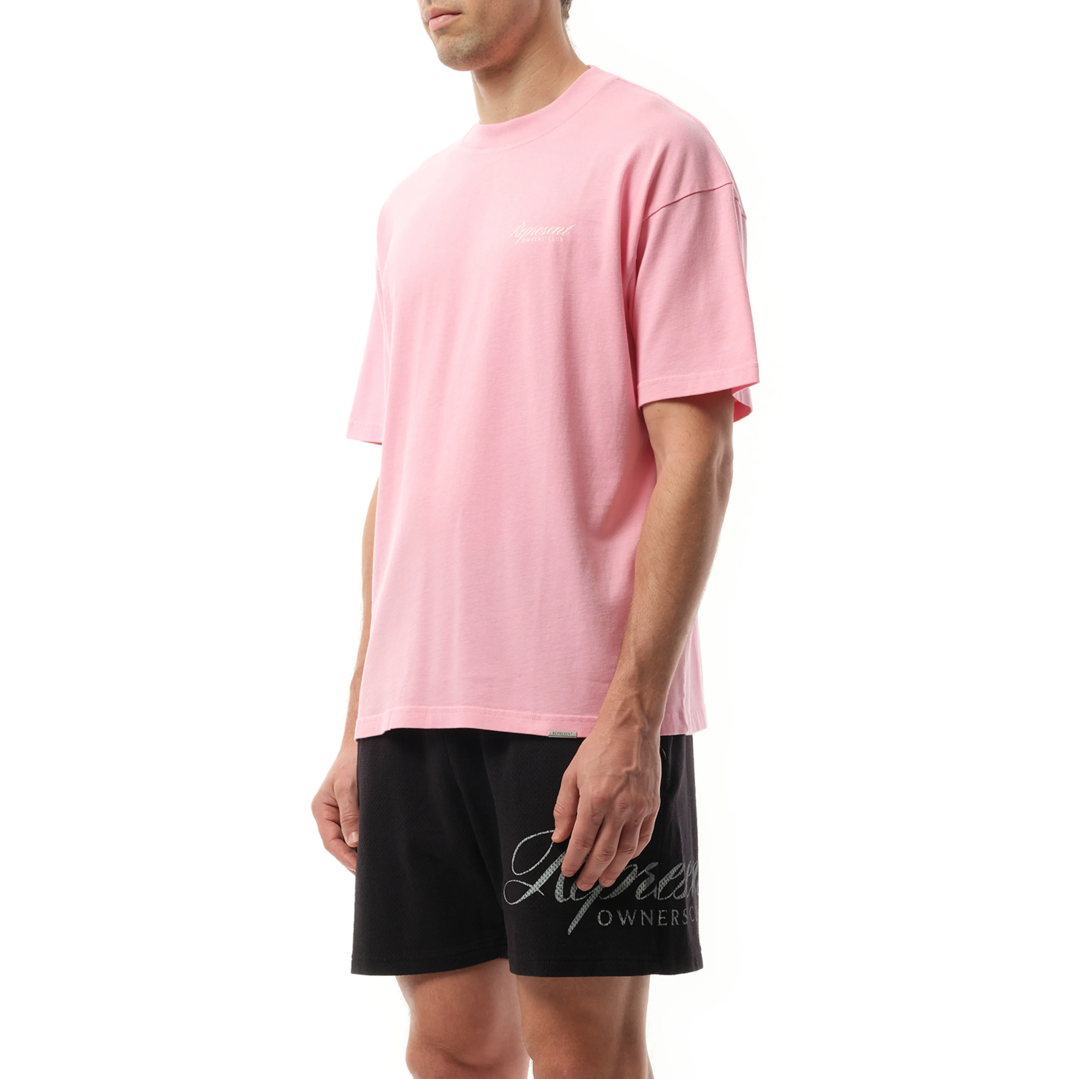 Represent Owners Club Script T-Shirt in Pink sold by MARAIS product image thumbnail 5