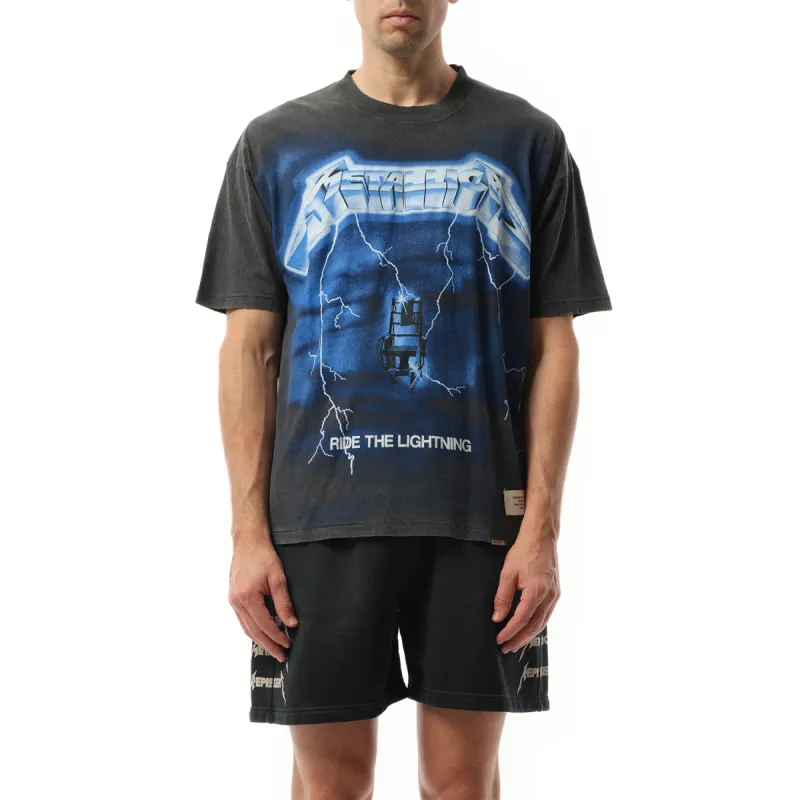Metallica Ride The Lightning T-Shirt in Vintage Grey sold by MARAIS
