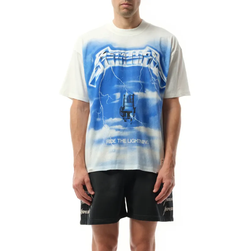 Tシャツ・カットソー REPRESENT LLICA RIDE THE LIGHTNING OVERSIZE T-SHIRT Metallica Ride The Lightning T-Shirt | Flat White | REPRESENT