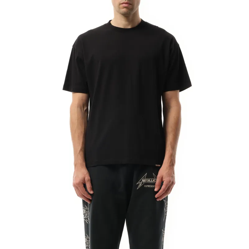 Initial Oversized T-Shirt in Black sold by MARAIS