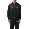 Metallica 40 Year Anniversary Zip-Up Hoodie in Stained Black sold by MARAIS