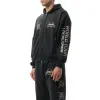 Metallica 40 Year Anniversary Zip-Up Hoodie in Stained Black sold by MARAIS