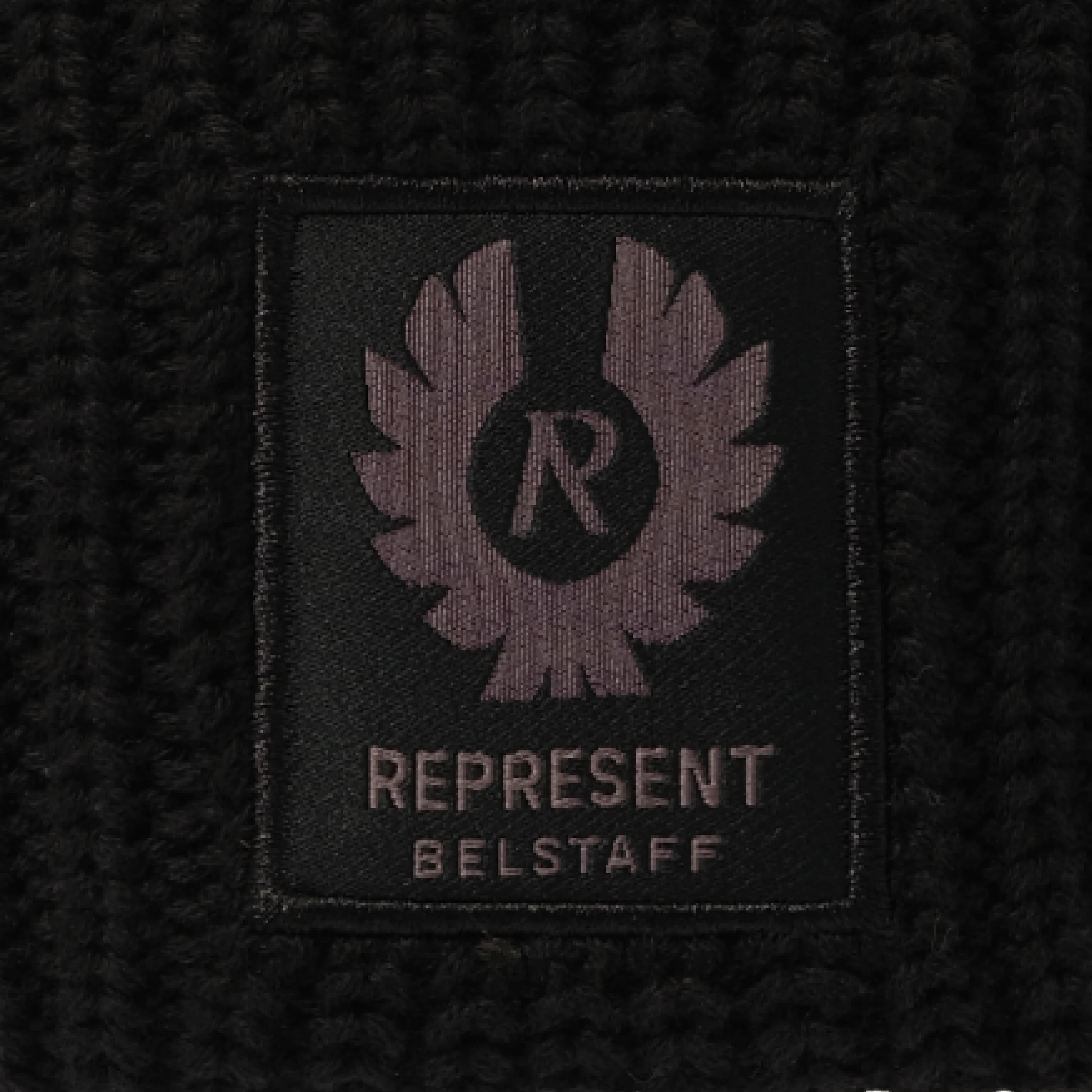 Represent X Belstaff Patch Beanie in Black sold by MARAIS product image thumbnail 3