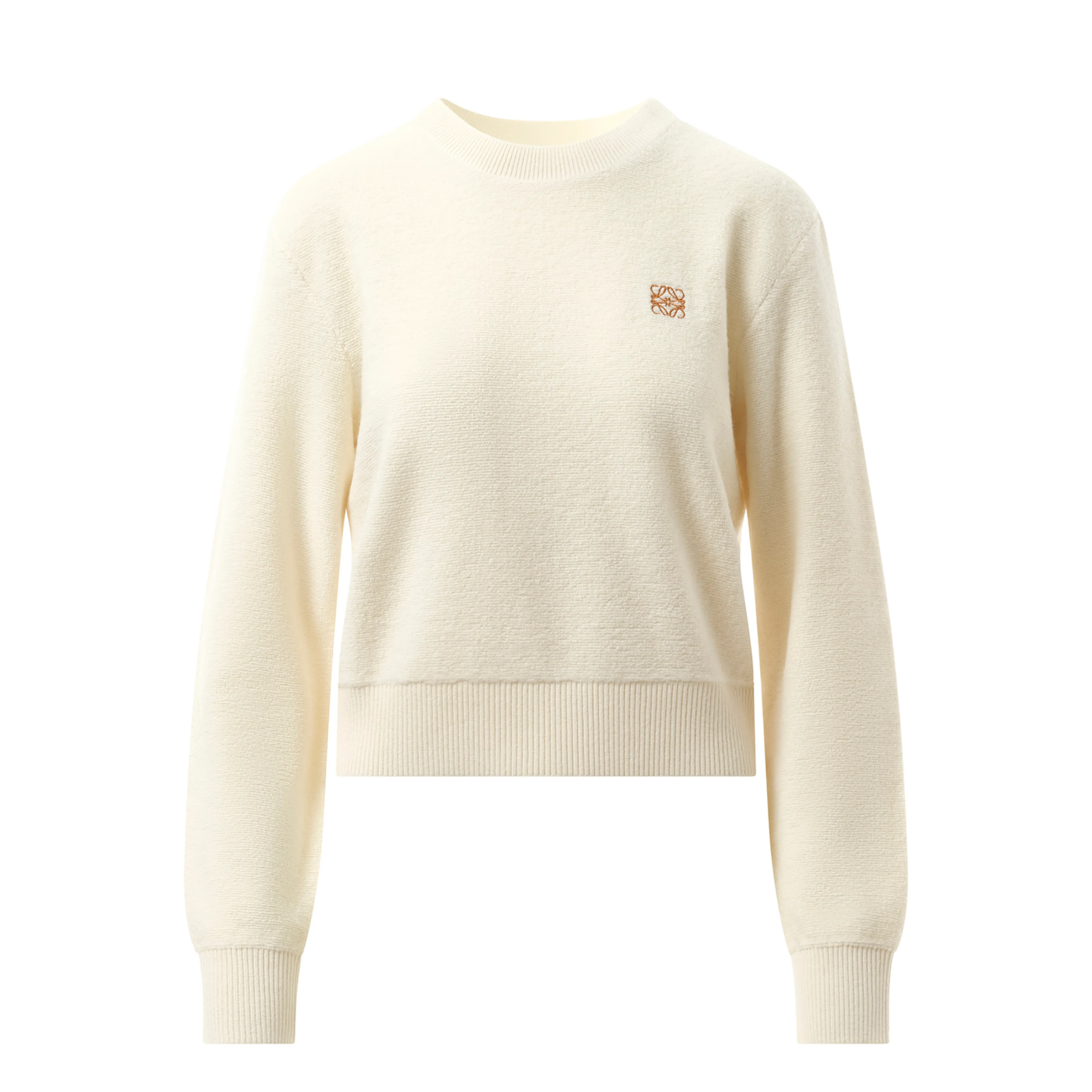 Merino Wool Anagram Sweater in Ecru sold by MARAIS product image thumbnail 2
