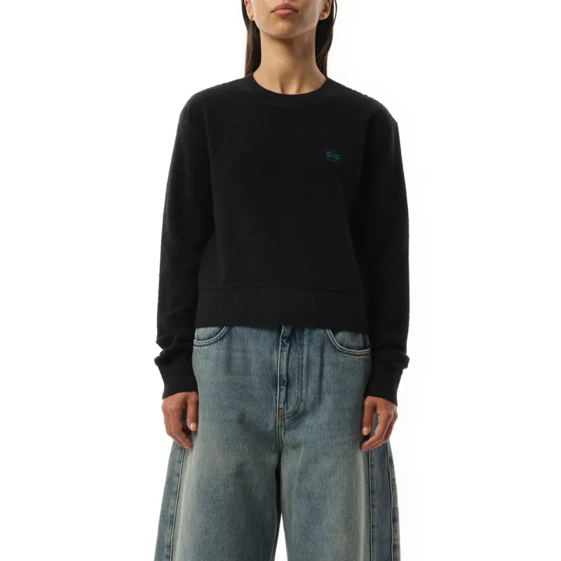 Merino Wool Anagram Sweater in Black sold by MARAIS