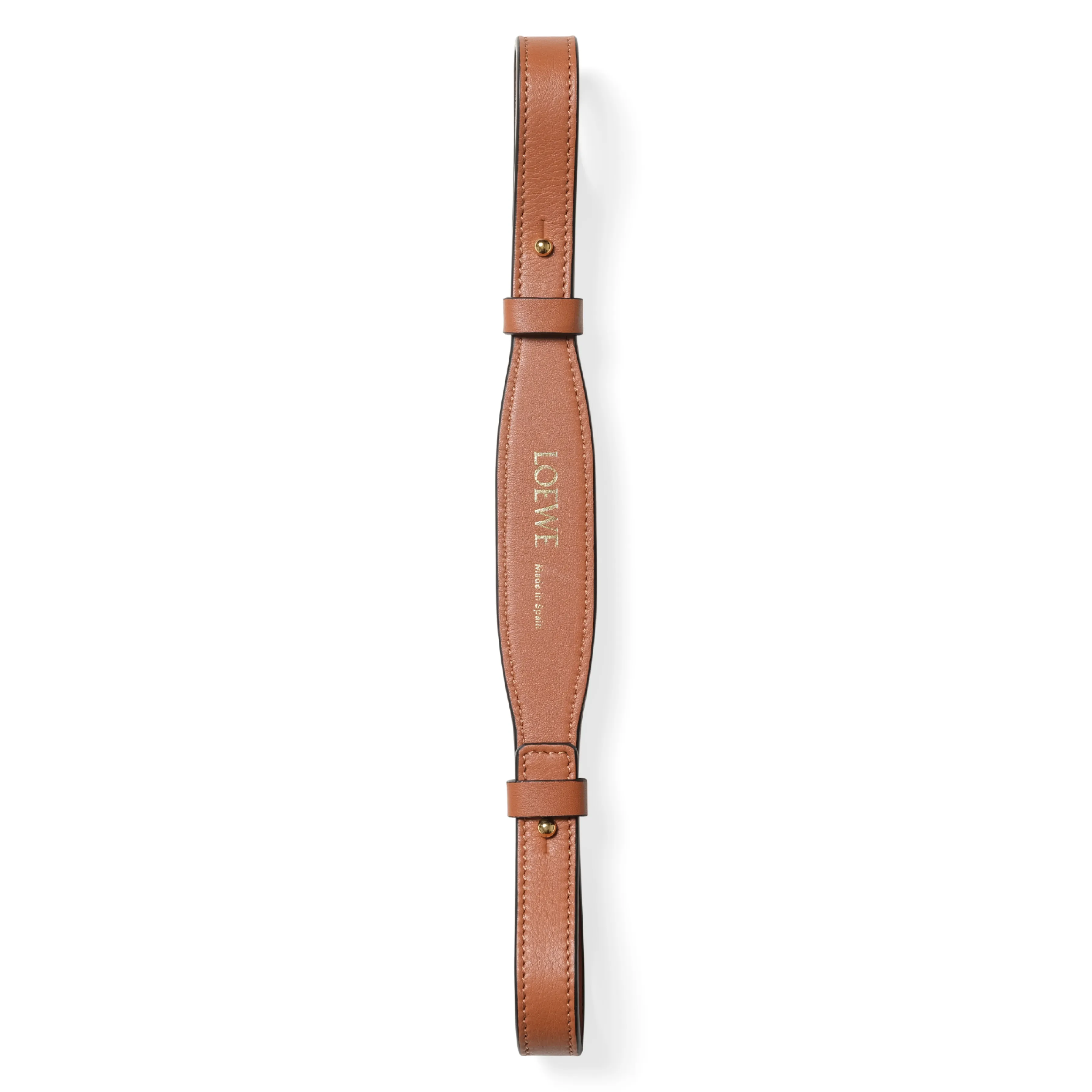 Branded Short Strap in Tan sold by MARAIS