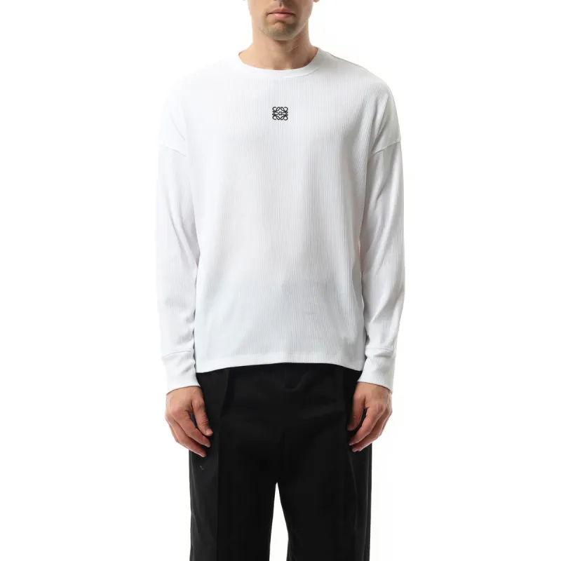Long Sleeve Anagram T-Shirt in White sold by MARAIS