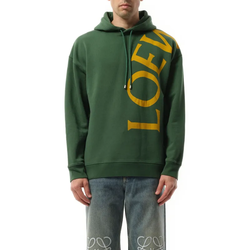 Big Logo Relaxed Hoodie in Dark Green sold by MARAIS
