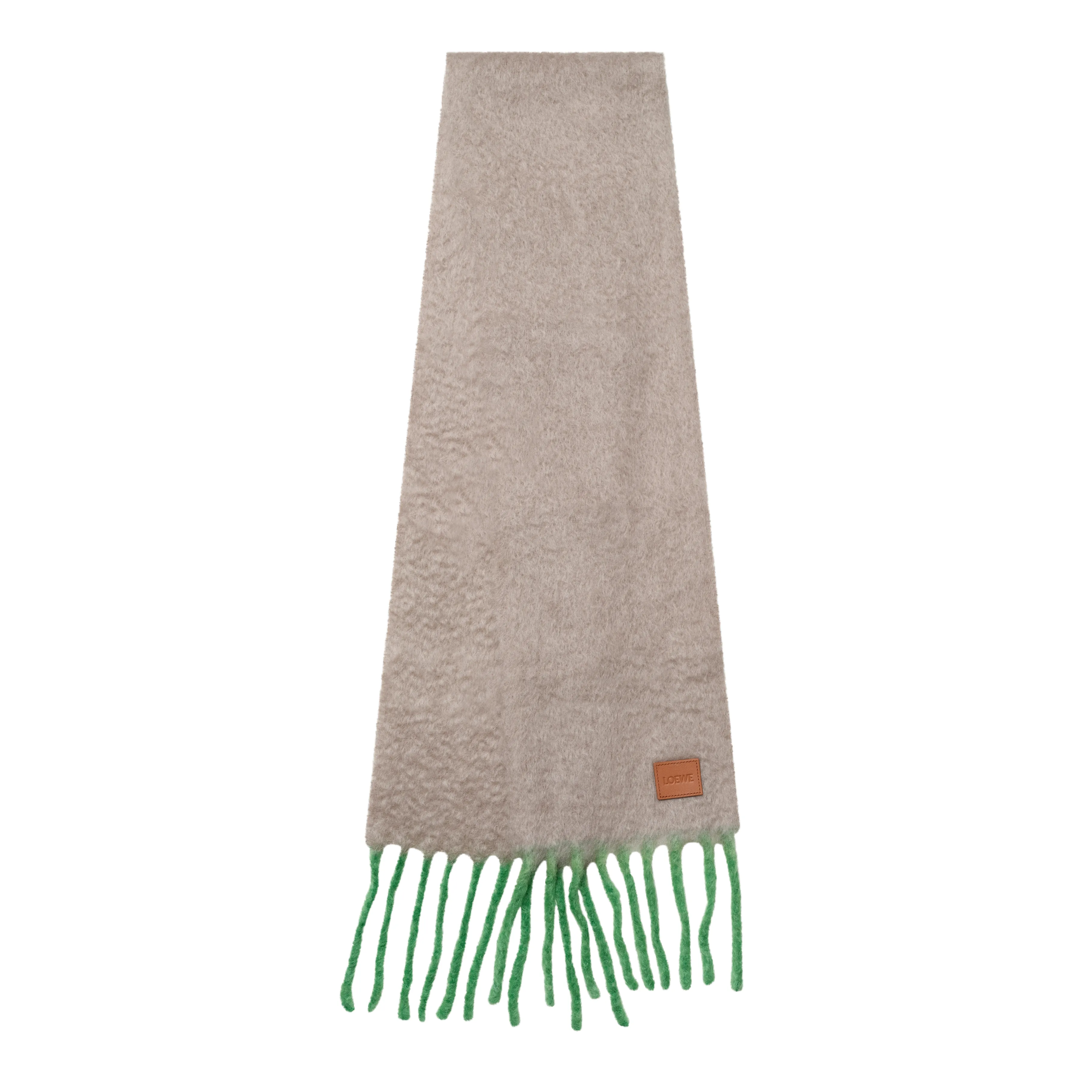 Mohair Blend Scarf in Beige/Green sold by MARAIS product image thumbnail 2