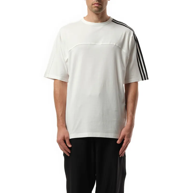 3 Stripe T-Shirt in White sold by MARAIS