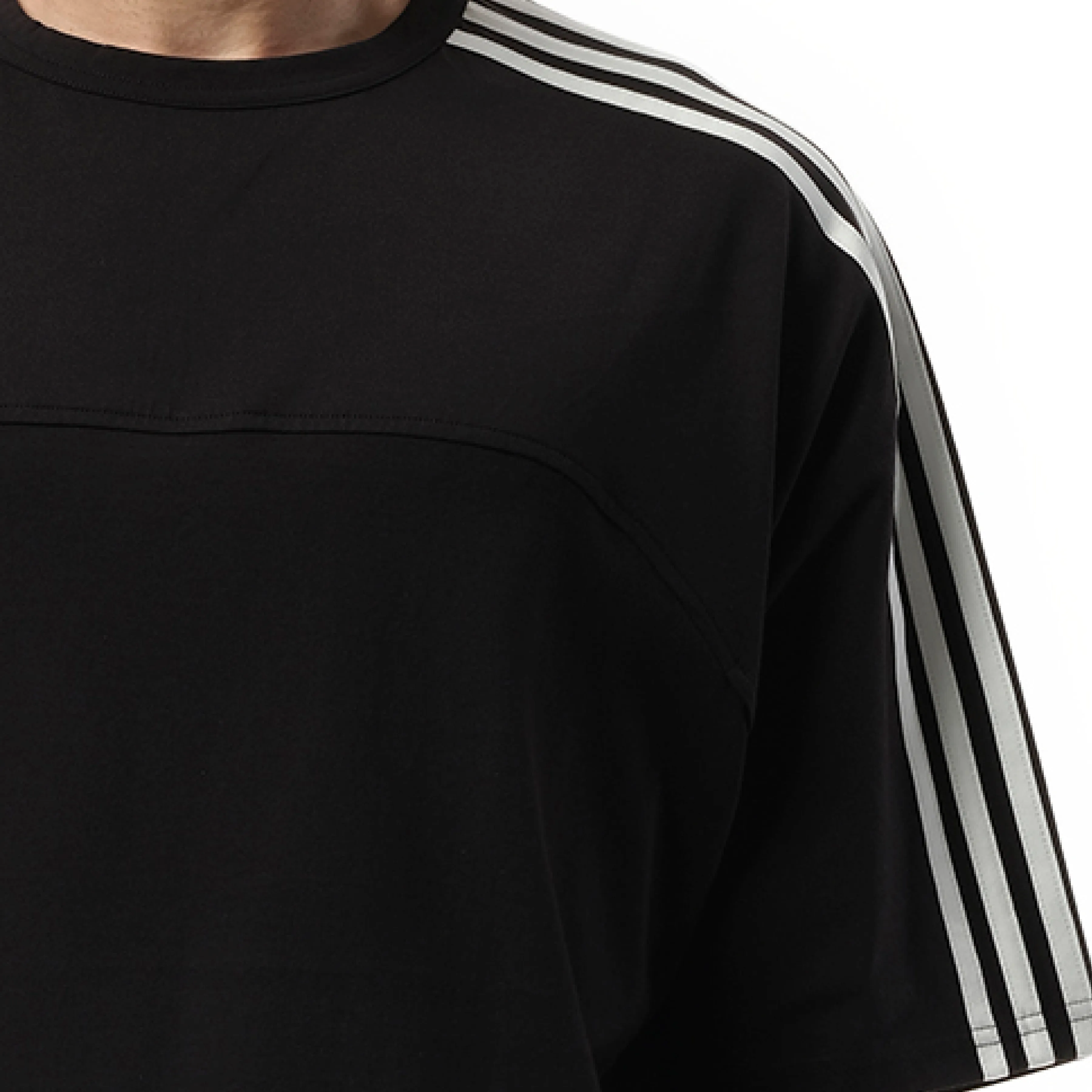 3 Stripe T-Shirt in Black sold by MARAIS product image thumbnail 3