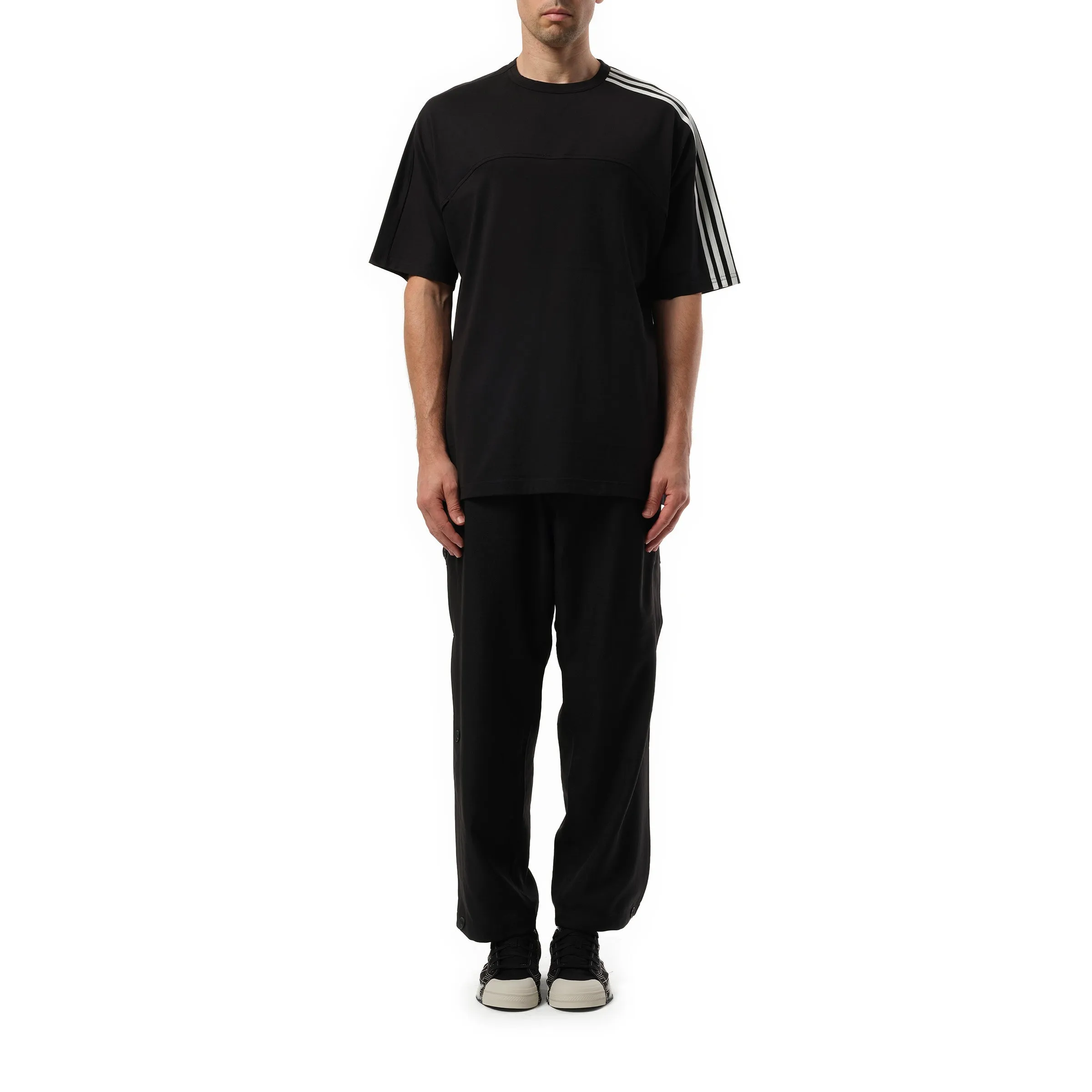3 Stripe T-Shirt in Black sold by MARAIS product image thumbnail 4